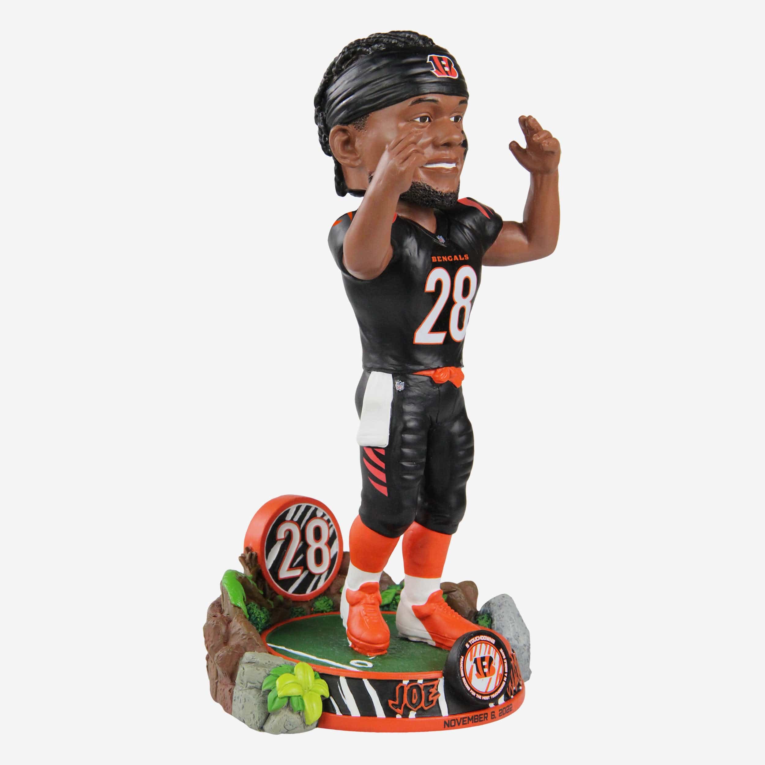 Joe Mixon Cincinnati Bengals Five Touchdown Gamebreaker Bobblehead - Image 4