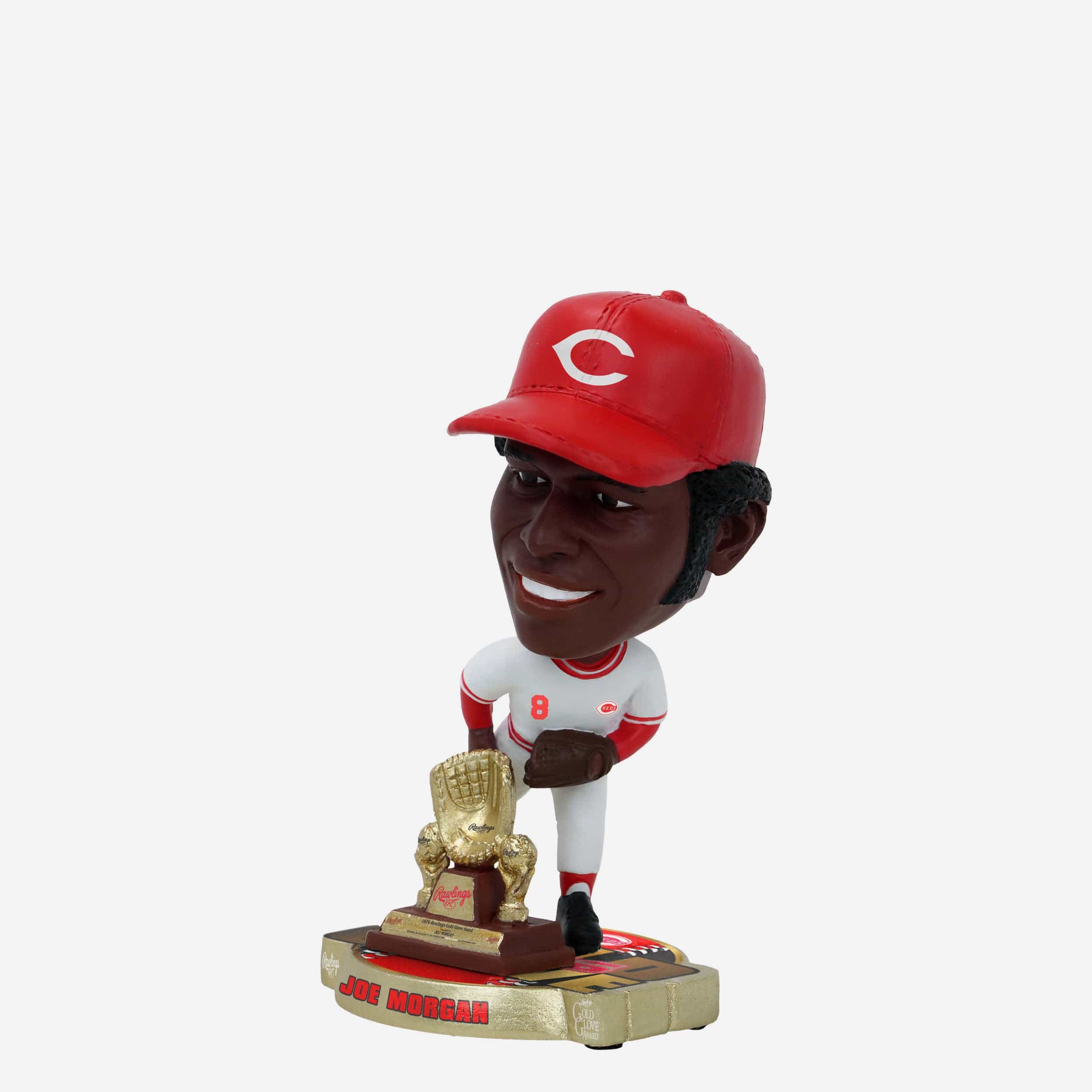 Joe Morgan Cincinnati Reds 1976 Gold Glove Mini Bighead Bobblehead - Image 4