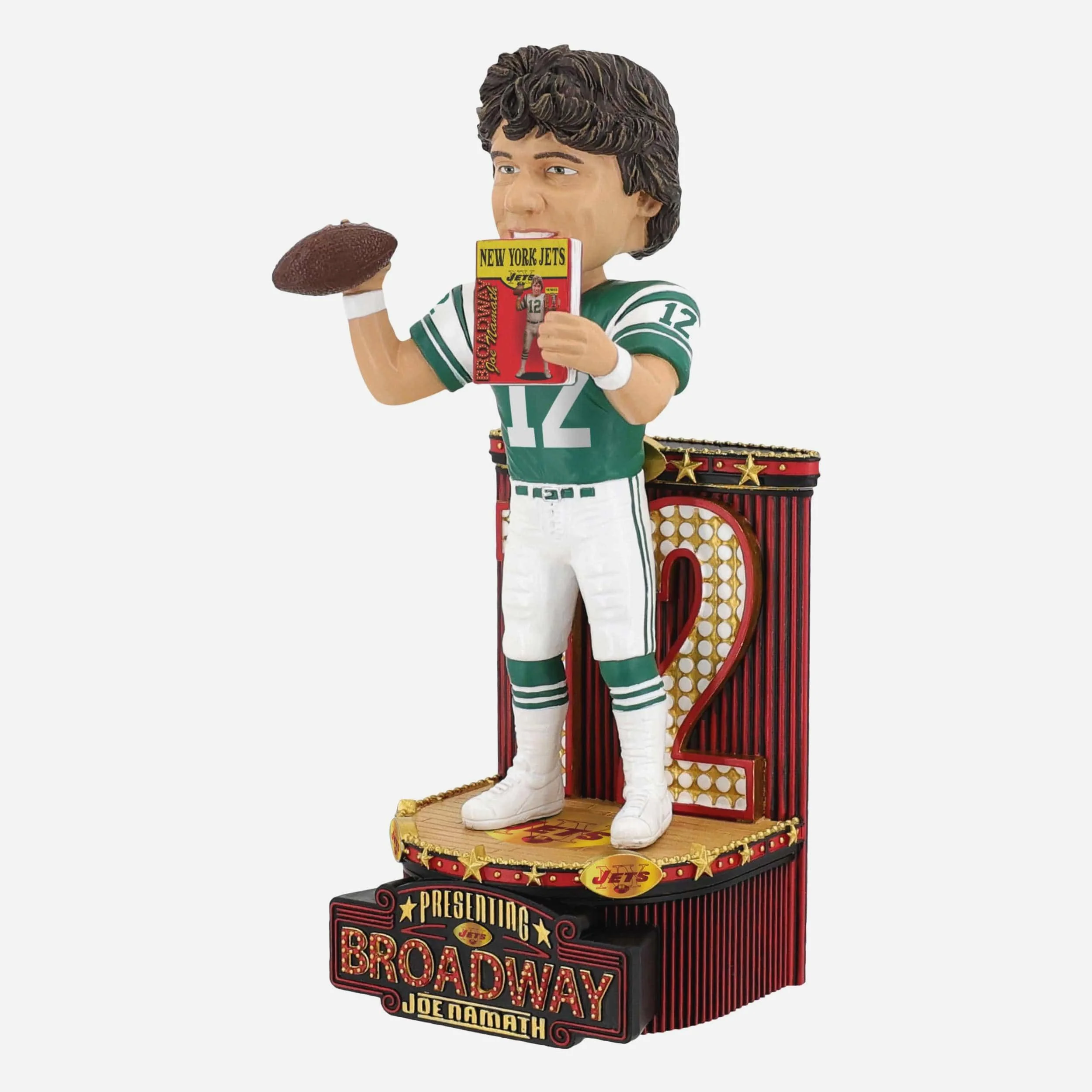 Joe Namath New York Jets Broadway Joe Nickname Bobblehead - Image 4