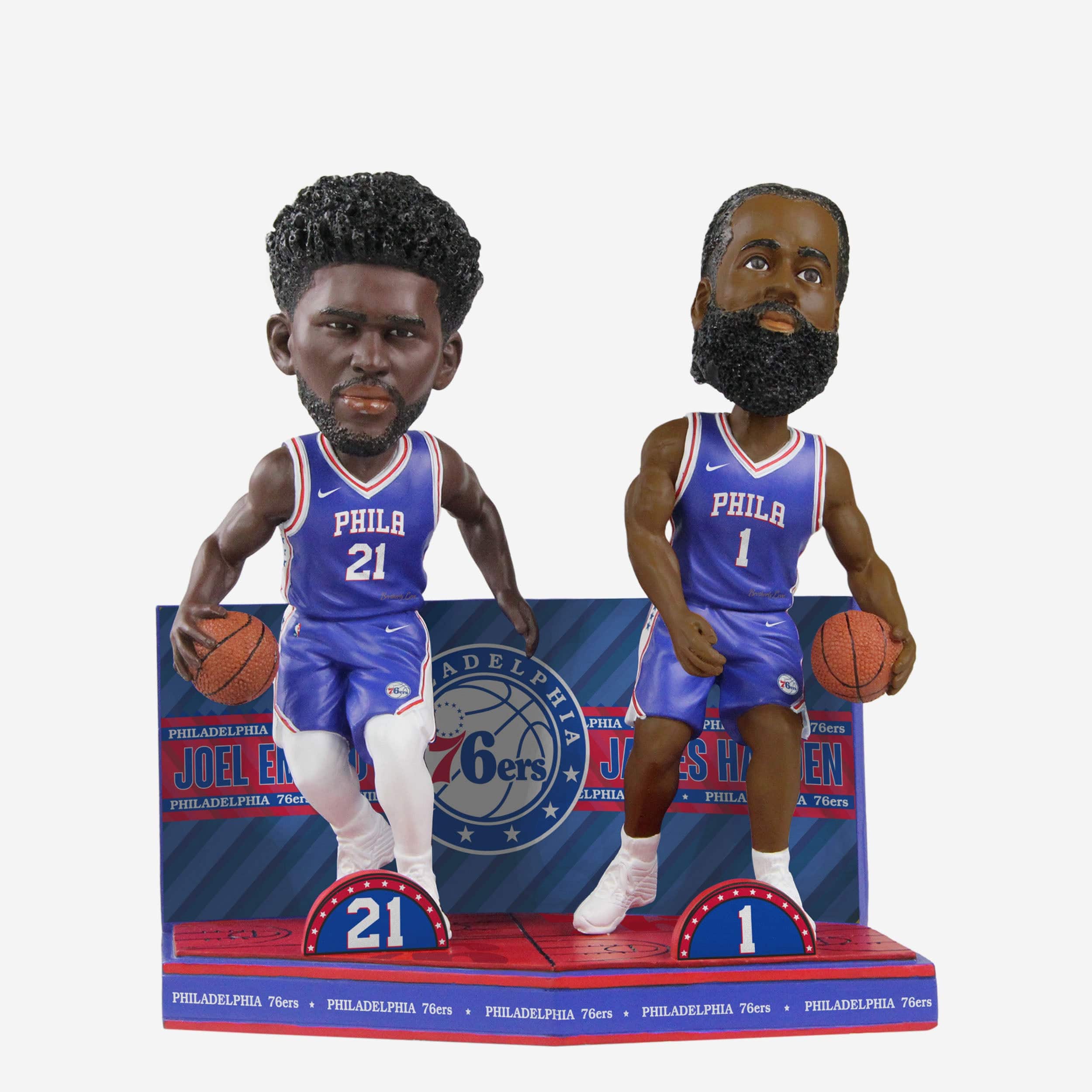 Joel Embiid & James Harden Philadelphia 76ers Bobblemate Dual Bobblehead