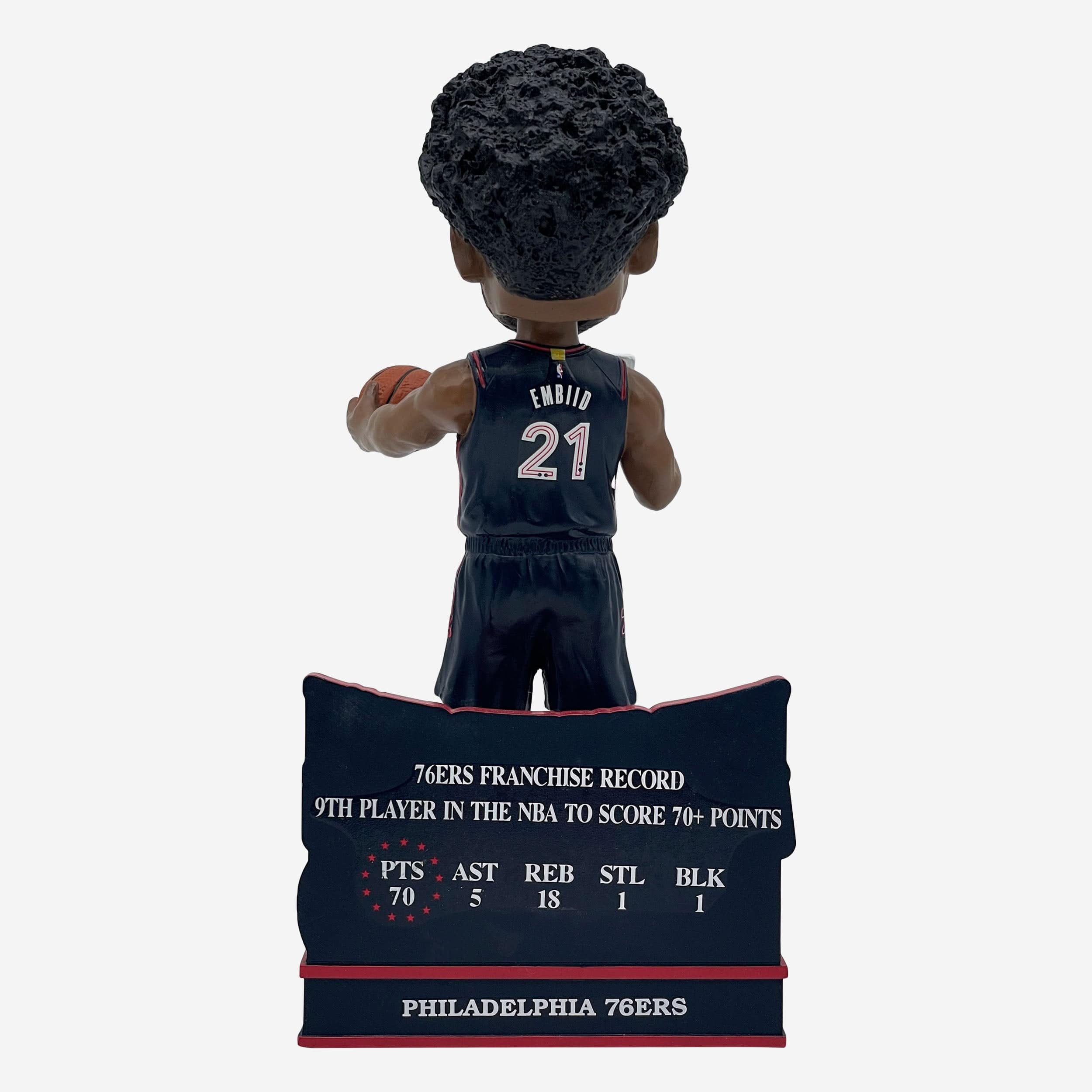 Joel Embiid Philadelphia 76ers 70 Point Game Bobblehead - Image 5