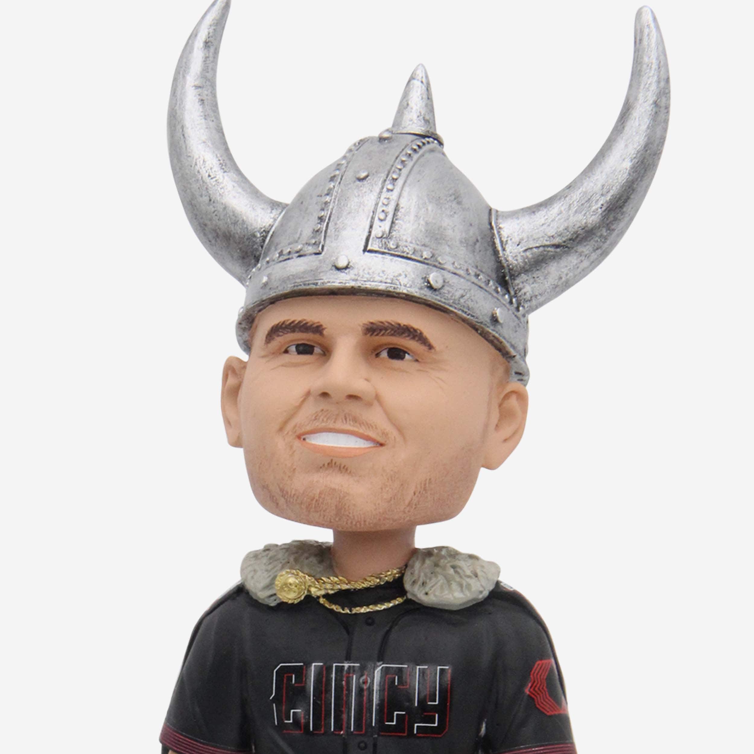 Joey Votto Cincinnati Reds City Connect Viking Hat Home Run Celebration Bobblehead - Image 2
