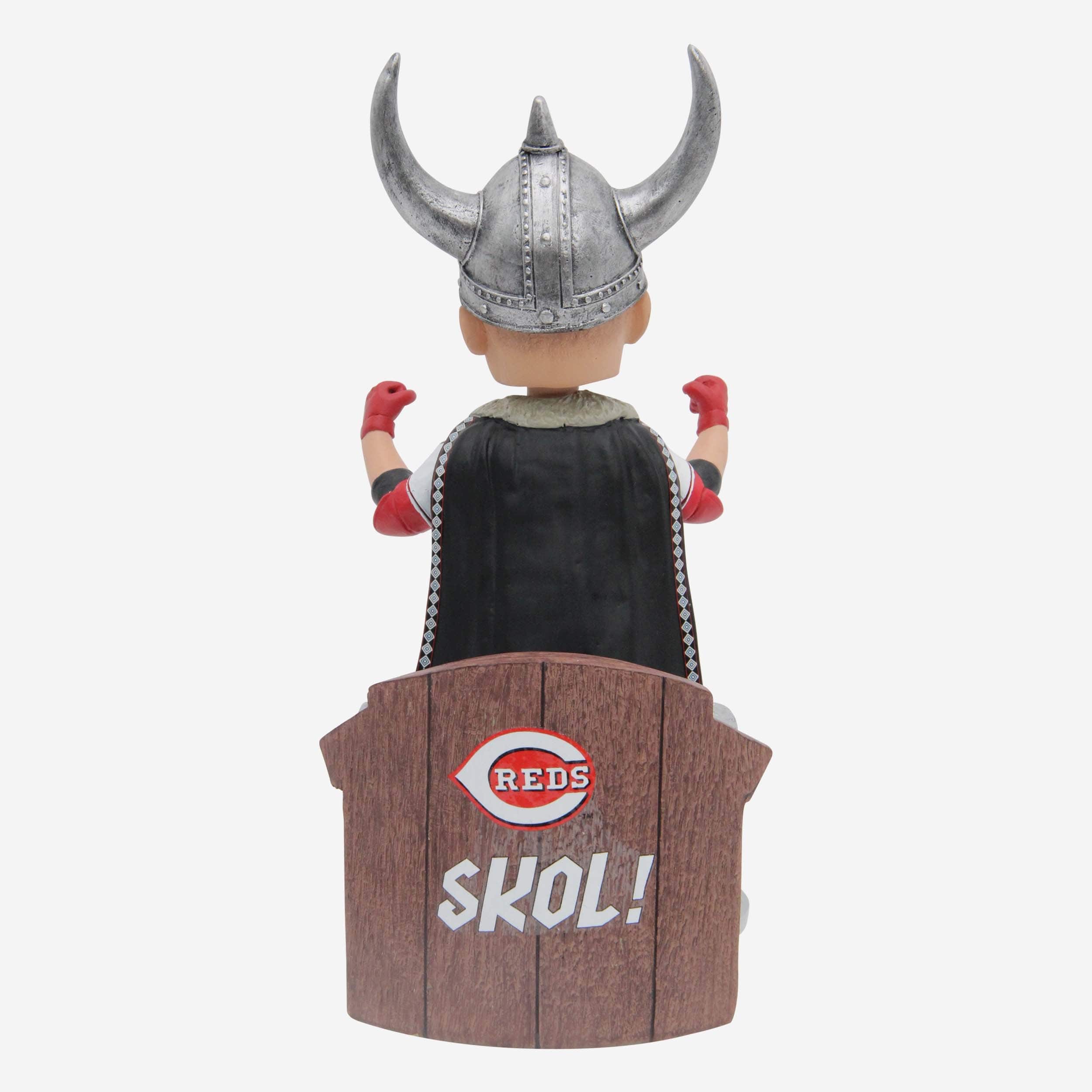 Joey Votto Cincinnati Reds Viking Hat Home Run Celebration Bobblehead - Image 5