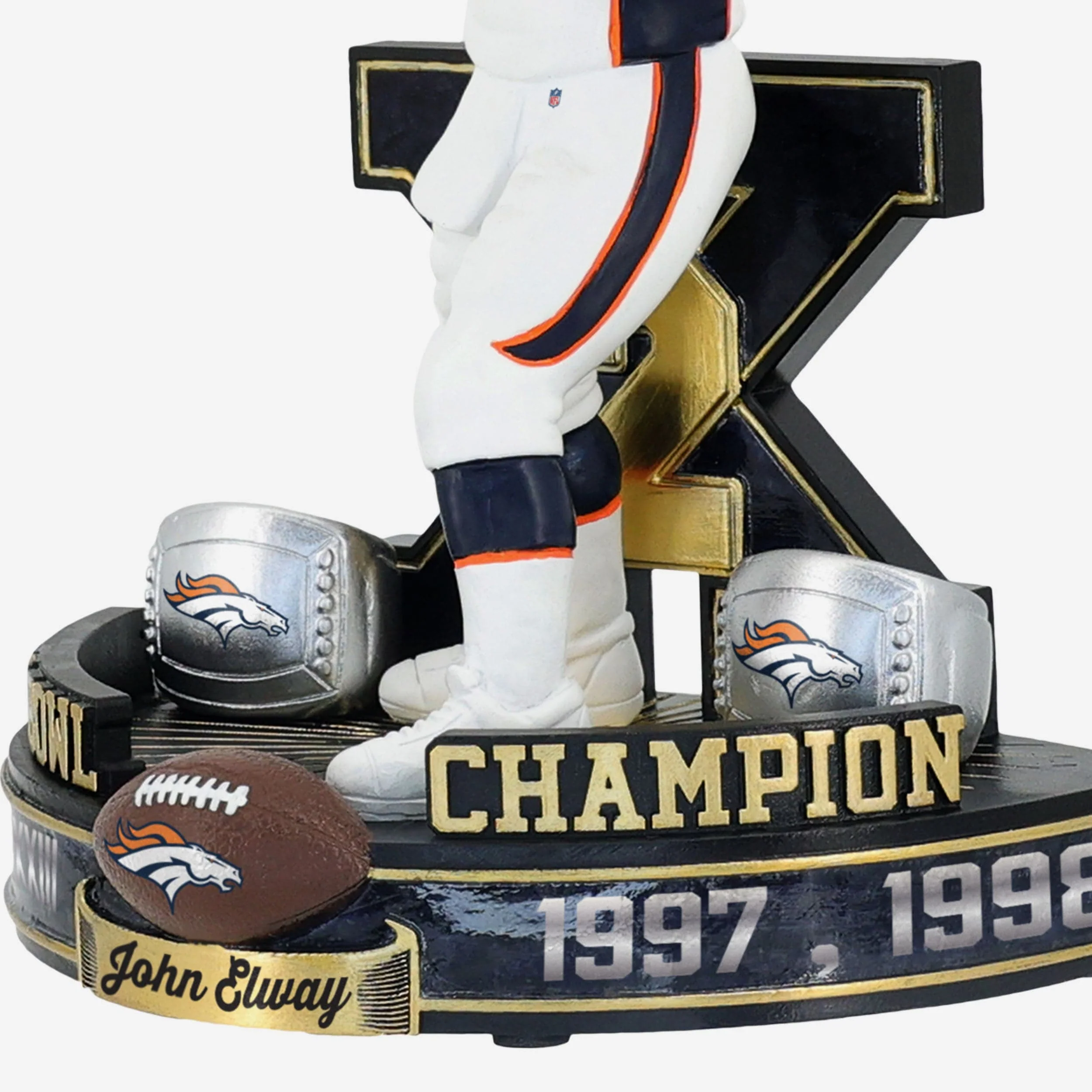 John Elway Denver Broncos 2x Super Bowl Champion Bobblehead - Image 3