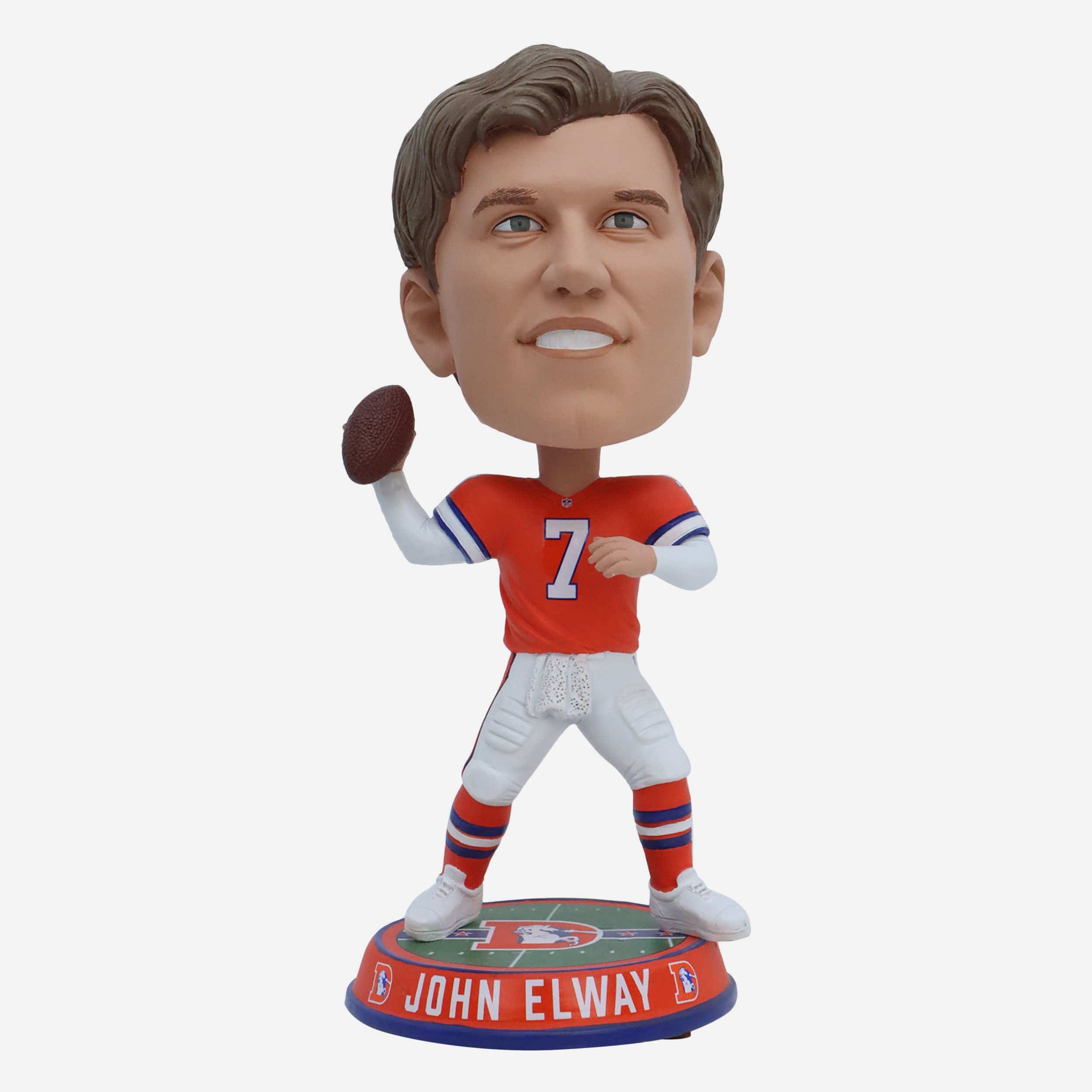 John Elway Denver Broncos Field Stripe Bighead Bobblehead