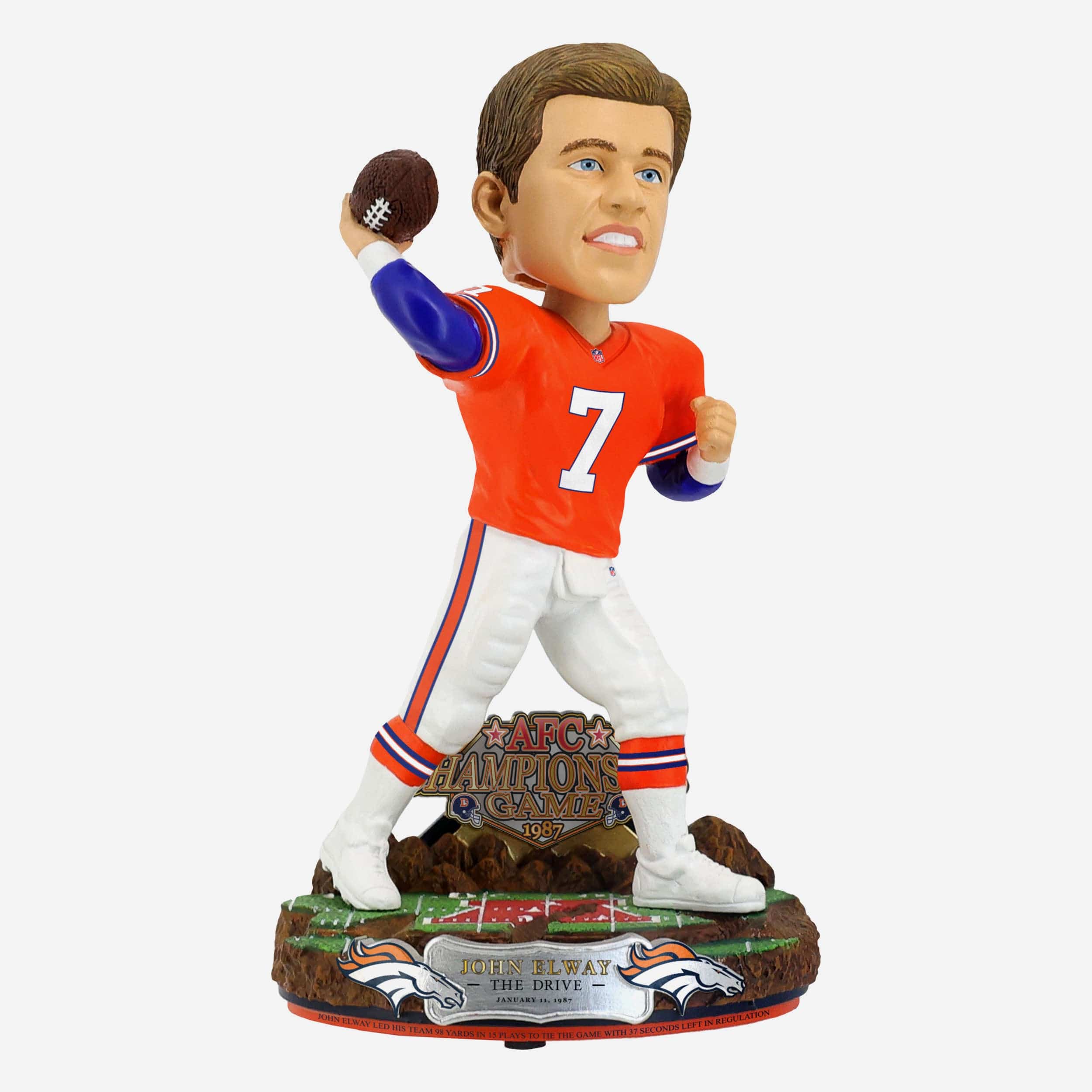 John Elway Denver Broncos The Drive Bobblehead