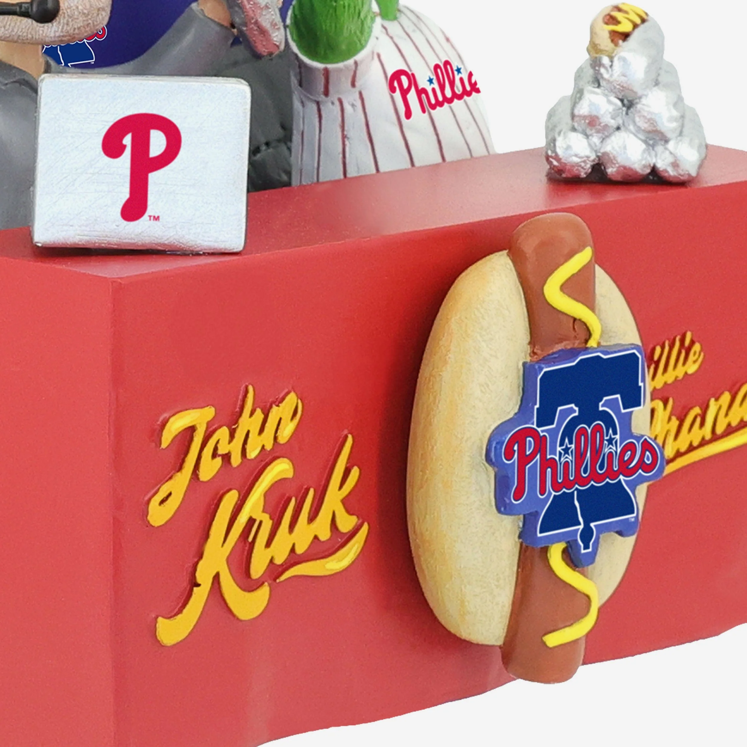 John Kruk & Phillie Phanatic Philadelphia Phillies Announcer Dual Bobblehead - Image 4