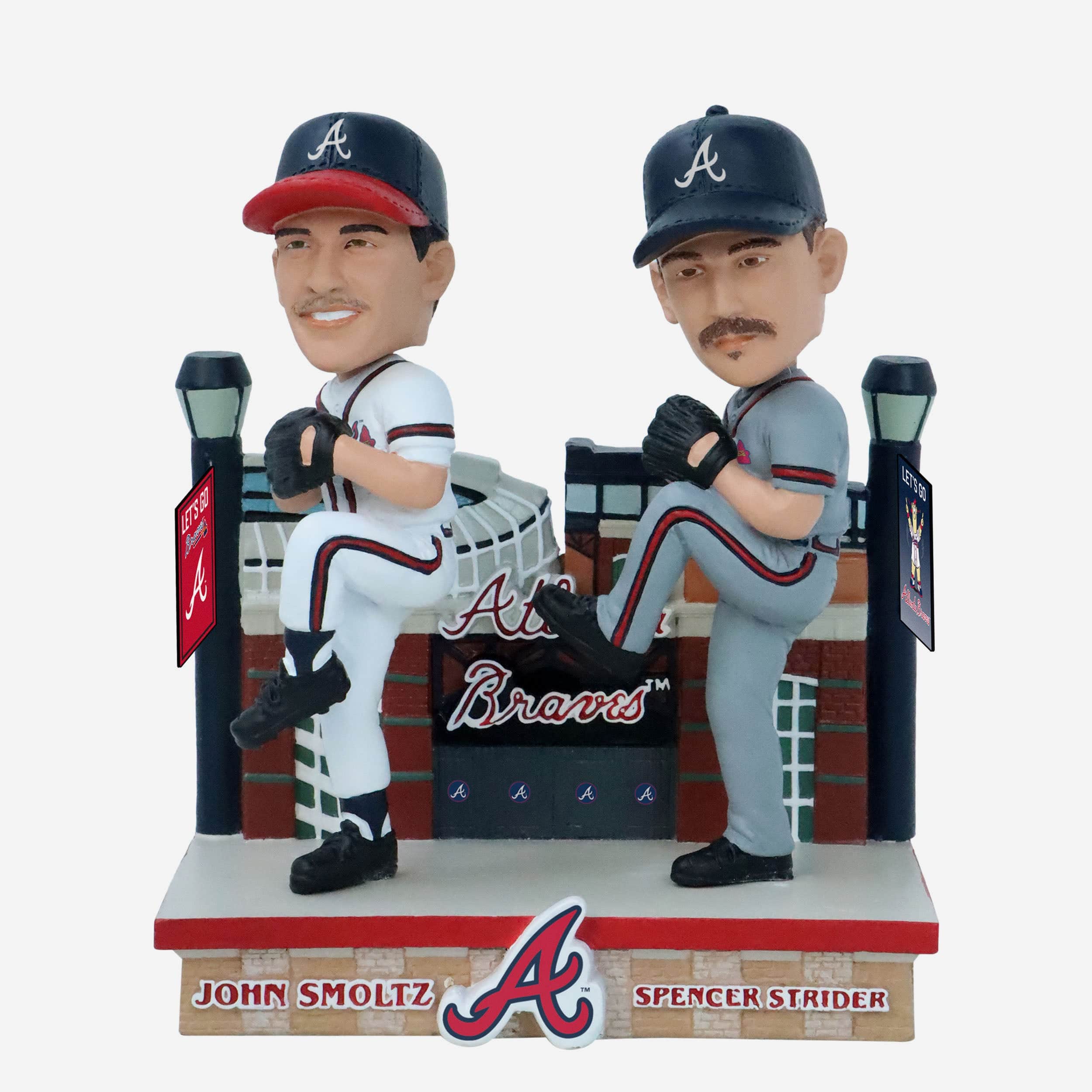 John Smoltz & Spencer Strider Atlanta Braves Then and Now Bobblehead