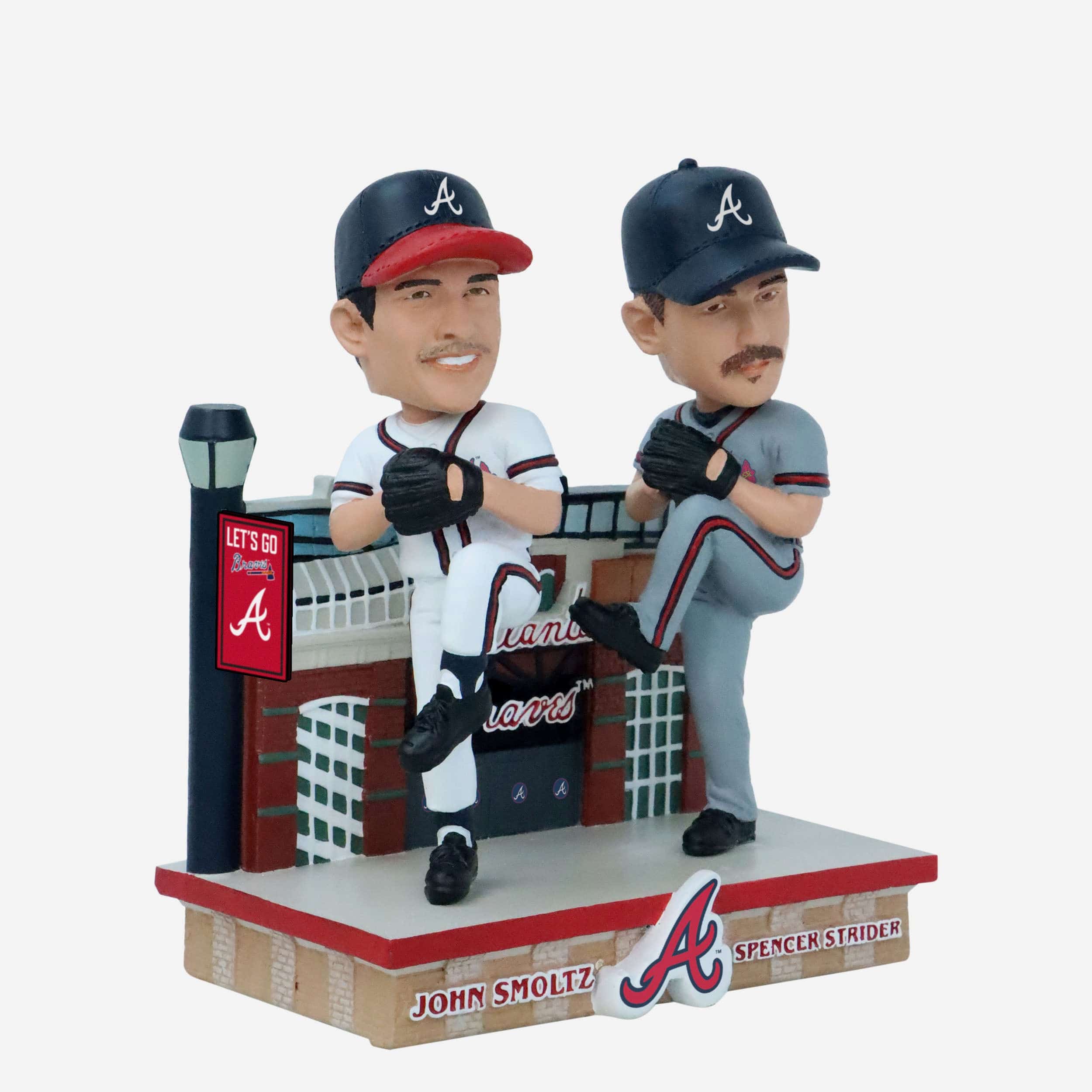 John Smoltz & Spencer Strider Atlanta Braves Then and Now Bobblehead - Image 5