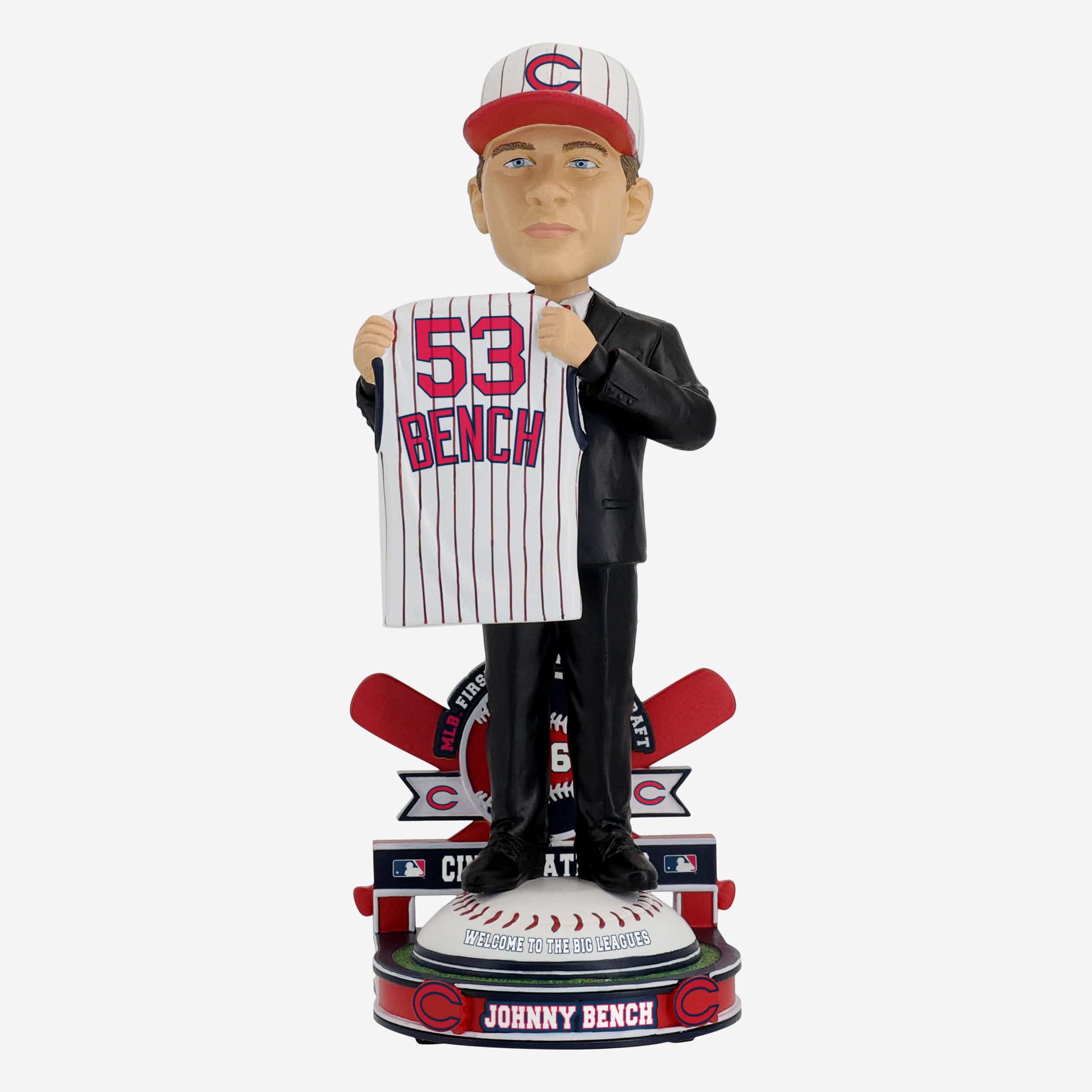 Johnny Bench Cincinnati Reds 1965 Draft Pick Bobblehead