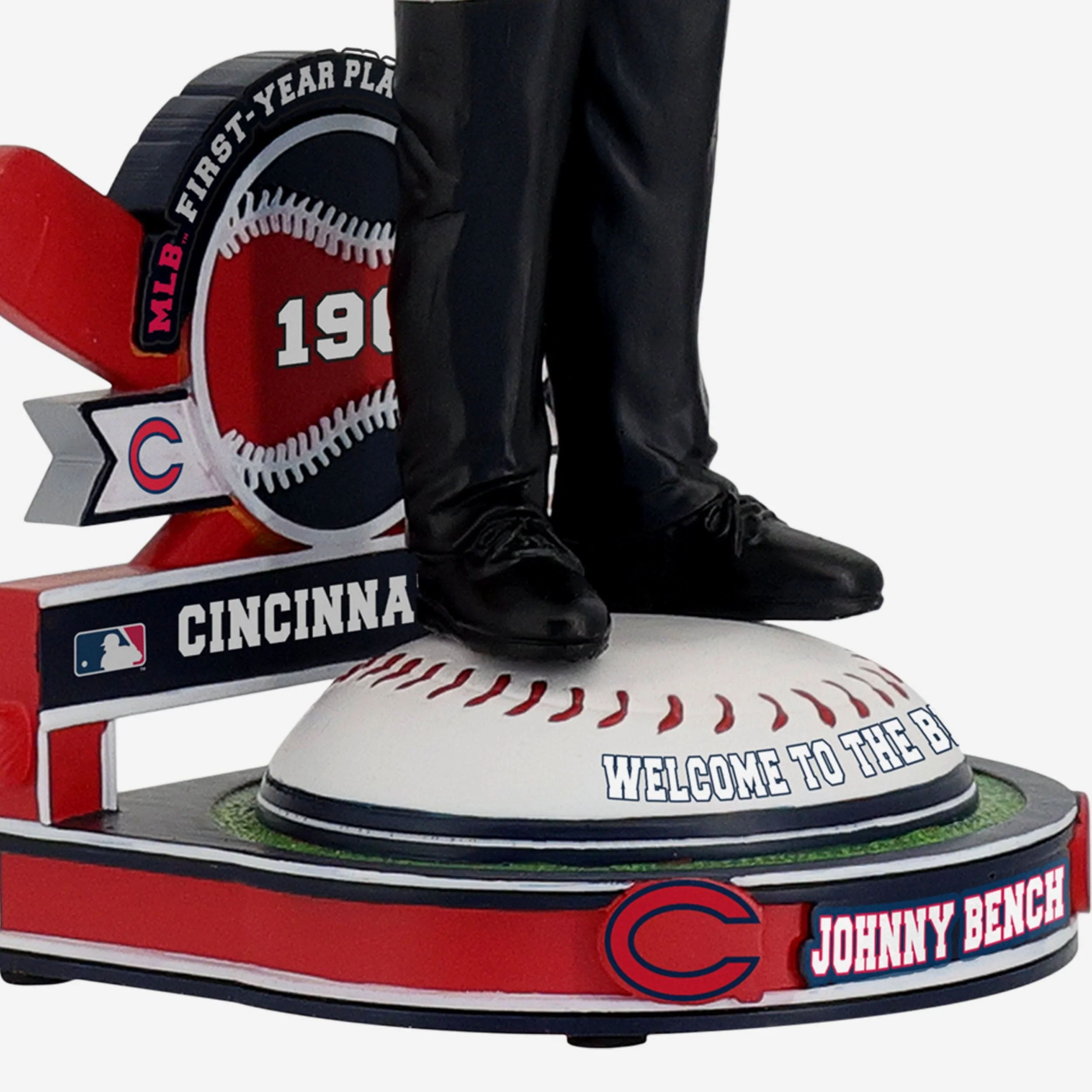 Johnny Bench Cincinnati Reds 1965 Draft Pick Bobblehead - Image 3