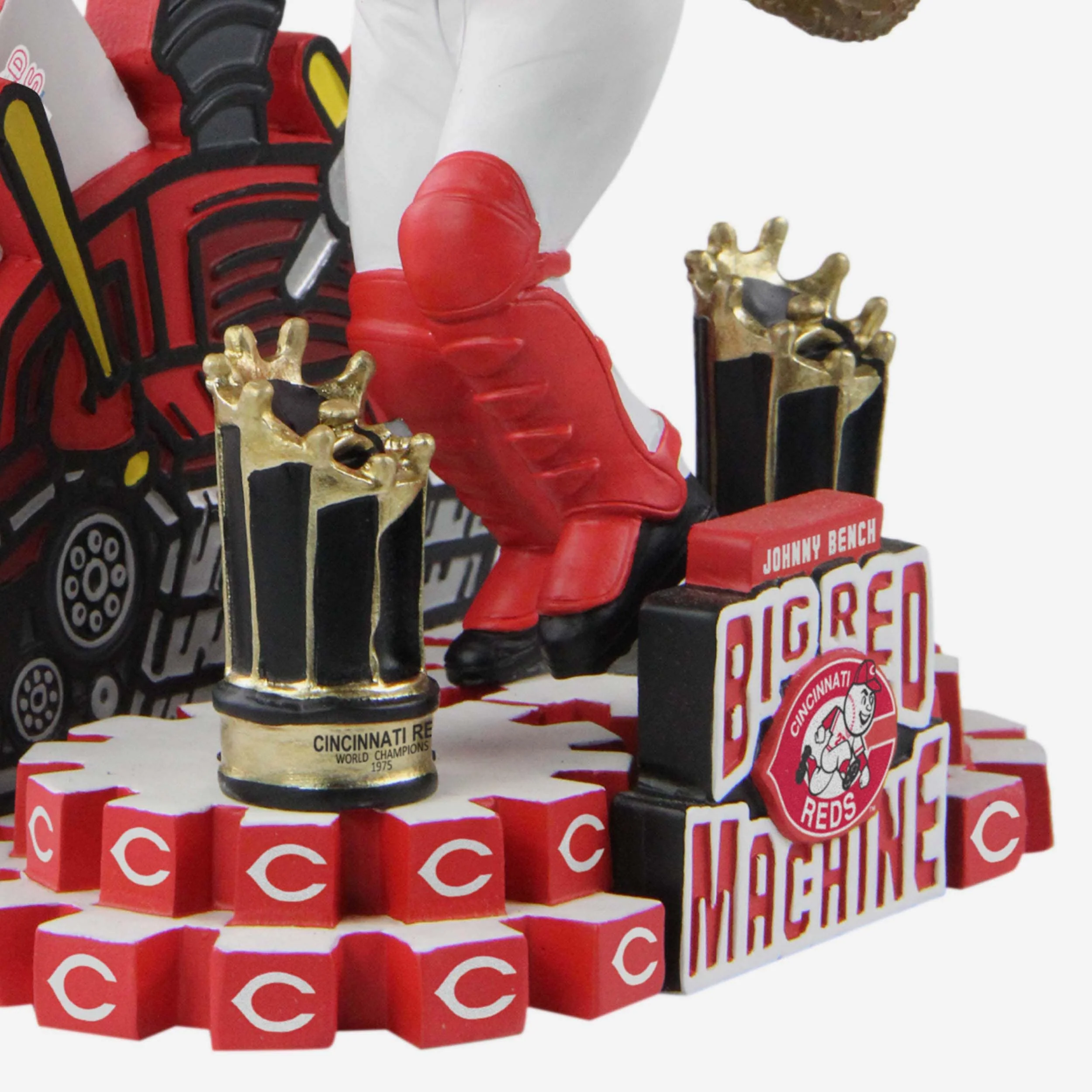 Johnny Bench Cincinnati Reds 1976 World Series Champions Big Red Machine Bobblehead - Image 3