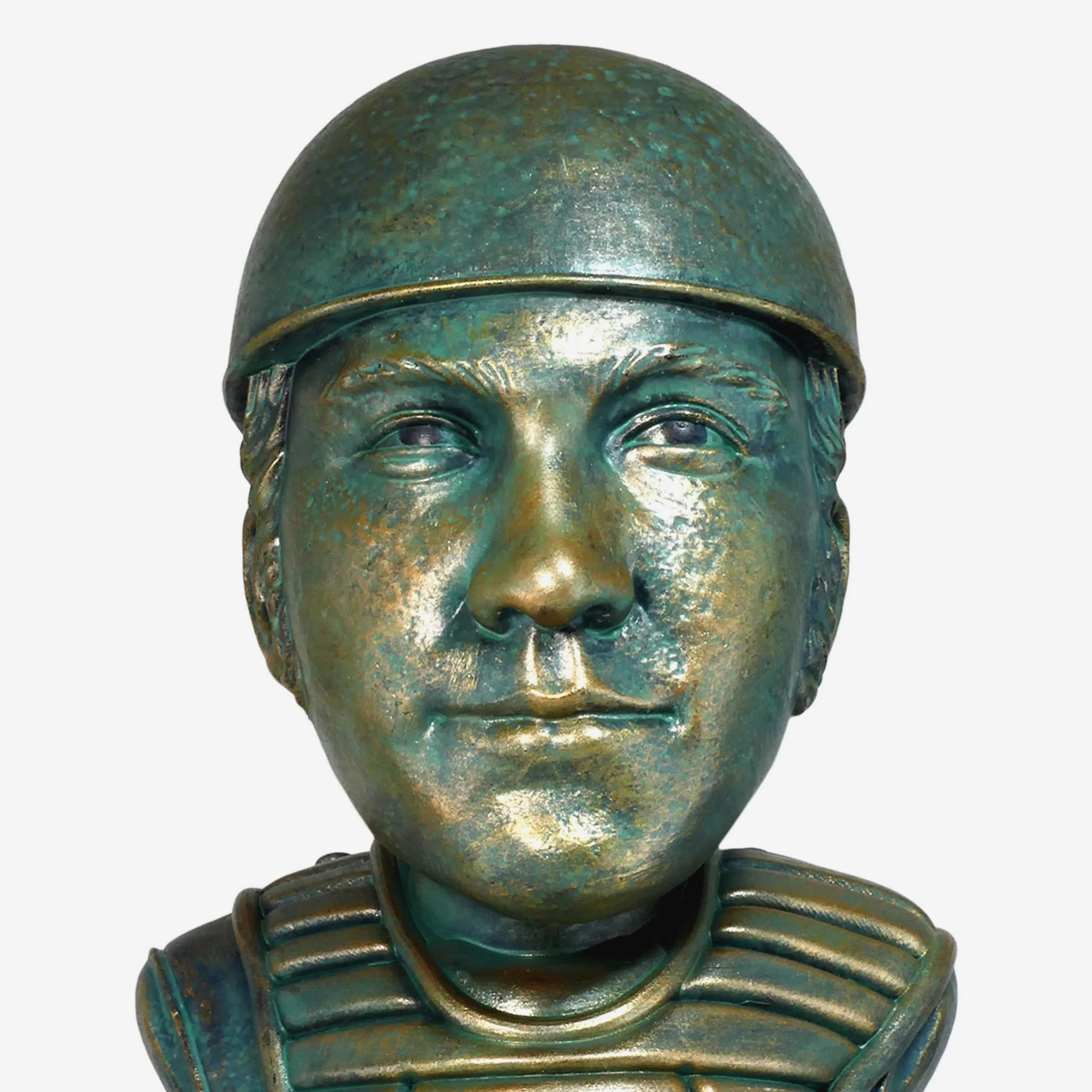 Johnny Bench Cincinnati Reds Bronze Patina Bust Bobblehead - Image 2