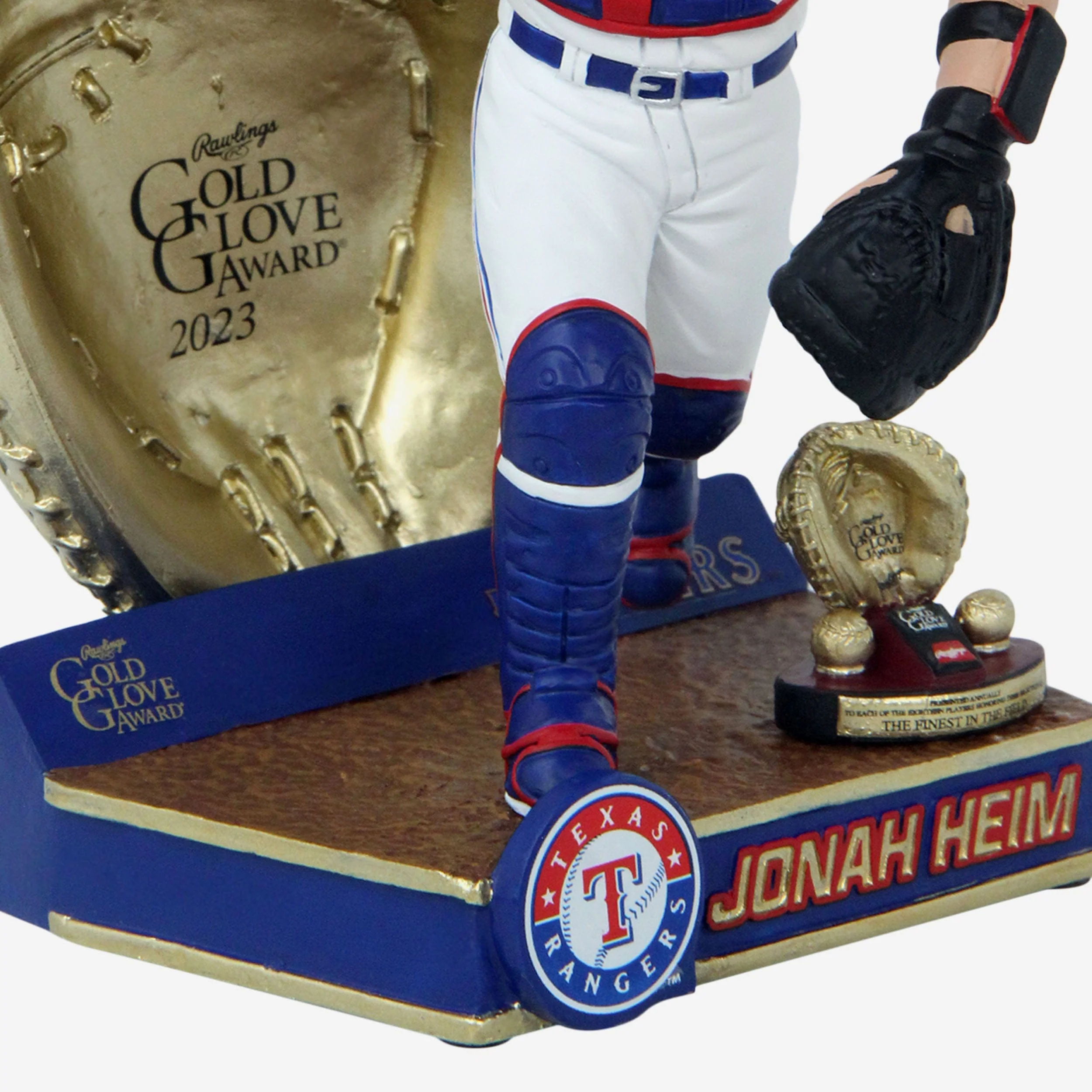 Jonah Heim Texas Rangers 2023 Gold Glove Bobblehead - Image 3