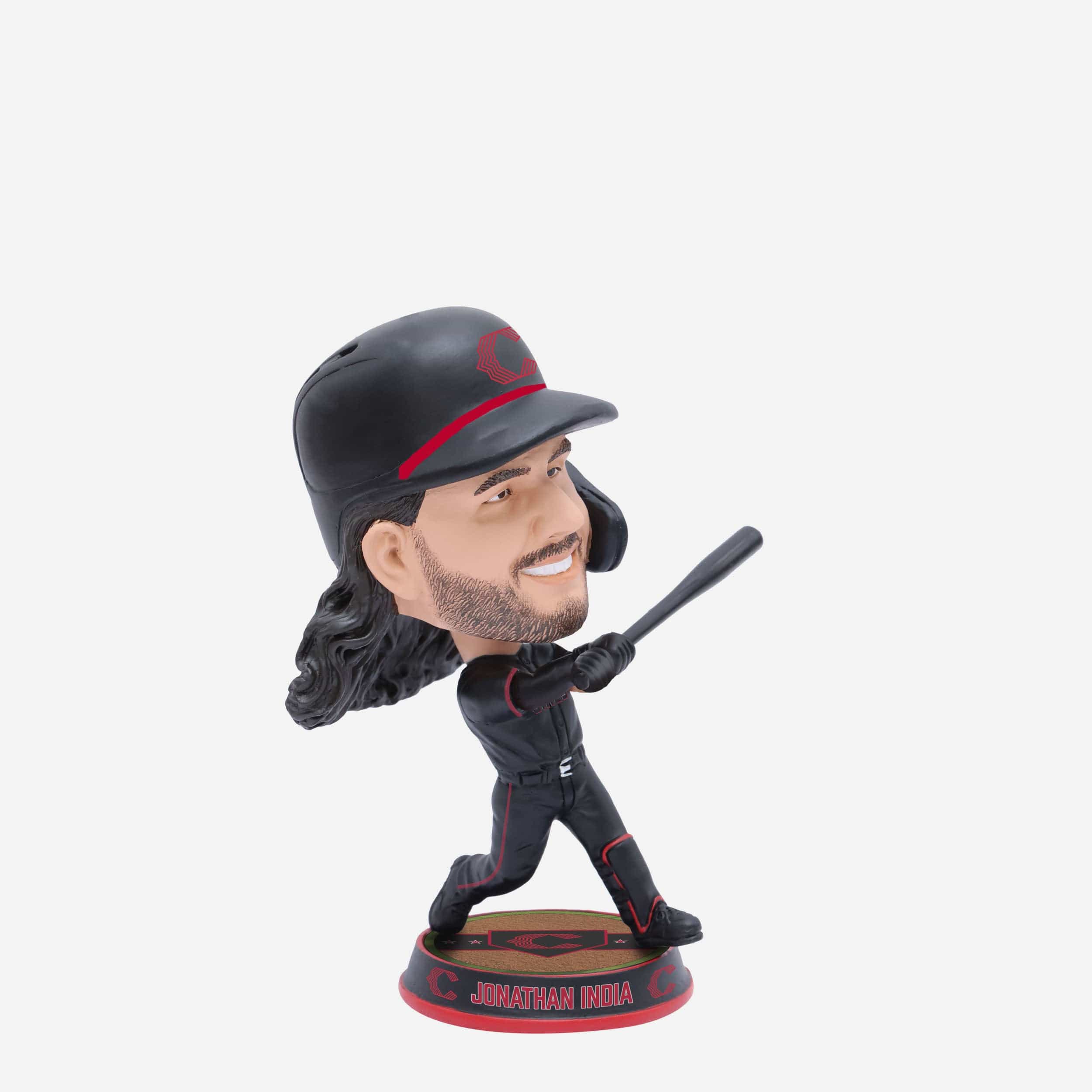 Jonathan India Cincinnati Reds 2023 City Connect Field Stripe Mini Bighead Bobblehead
