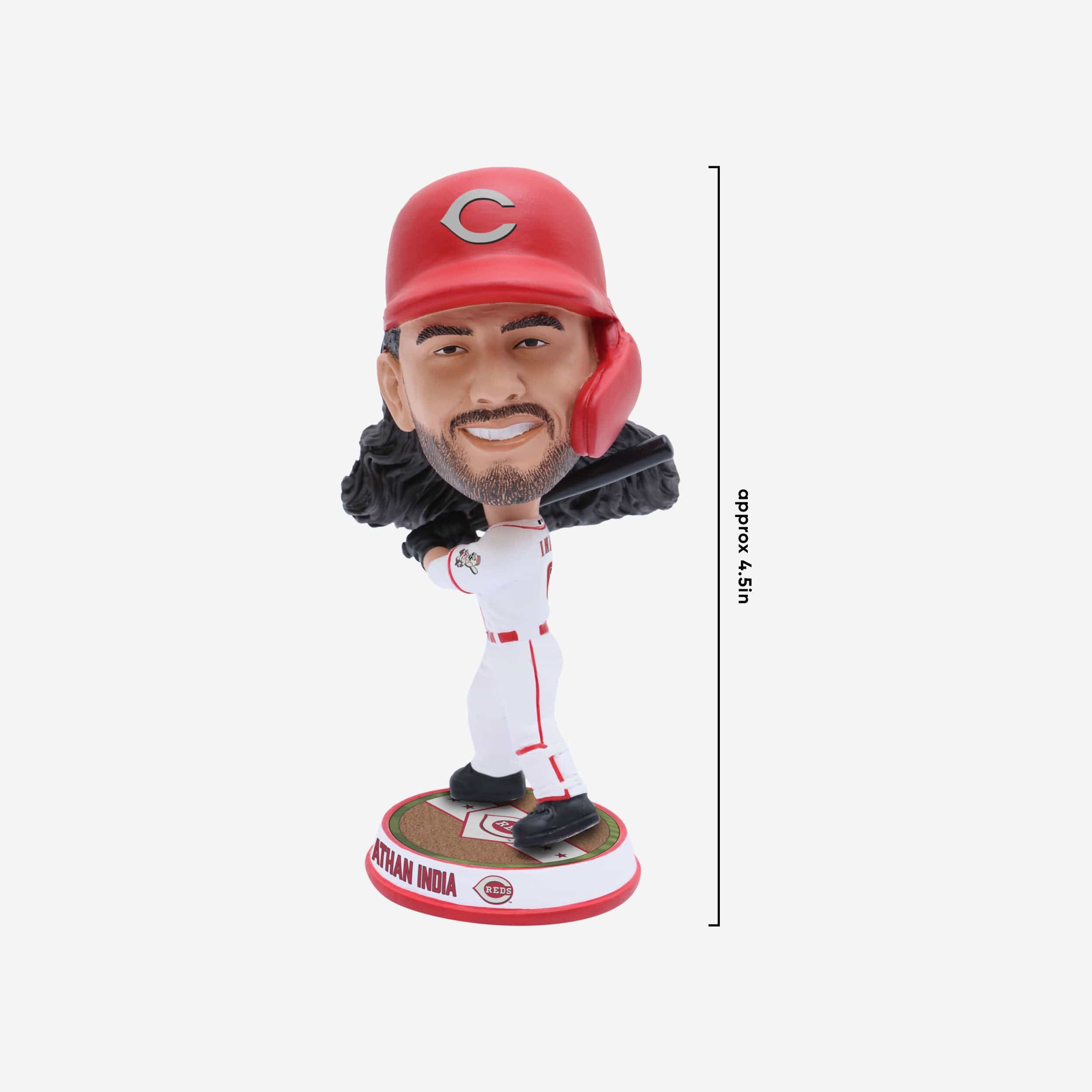 Jonathan India Cincinnati Reds Field Stripe Mini Bighead Bobblehead - Image 4
