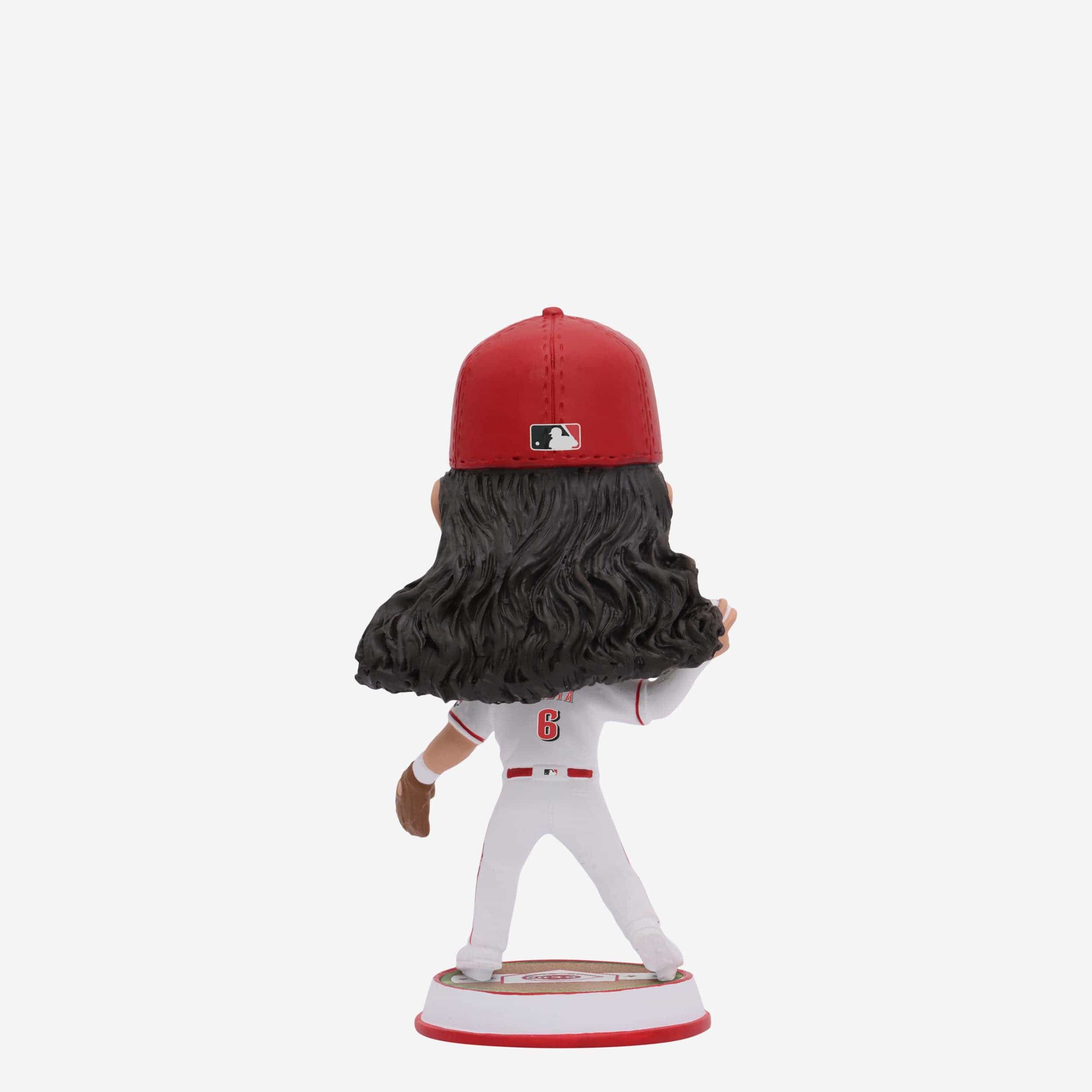 Jonathan India Cincinnati Reds Fielding Pose Field Stripe Mini Bighead Bobblehead - Image 5