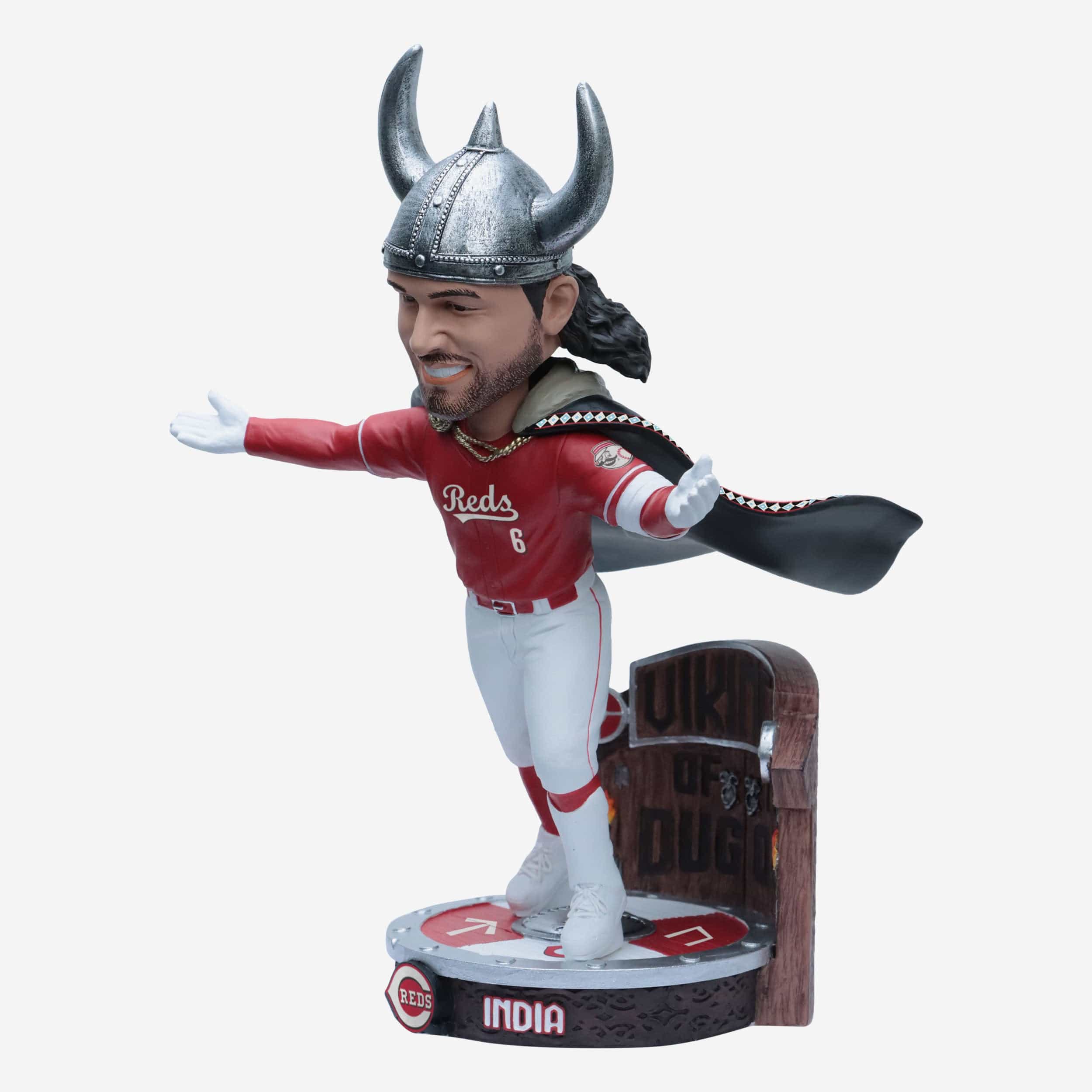 Jonathan India Cincinnati Reds Viking Hat Home Run Celebration Bobblehead - Image 4