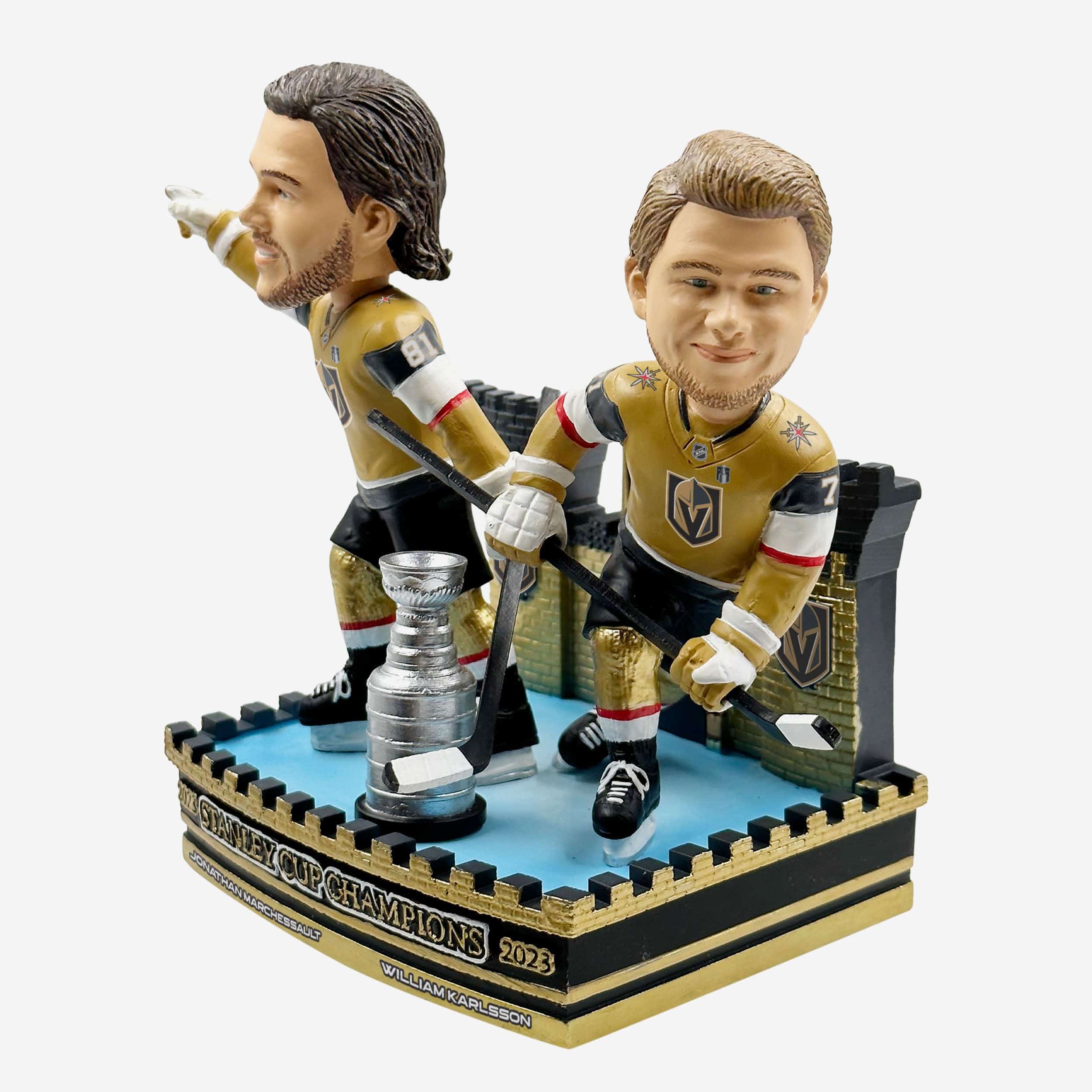 Jonathan Marchessault & William Karlsson Vegas Golden Knights 2023 Stanley Cup Champions Fortress Dual Bobblehead - Image 5