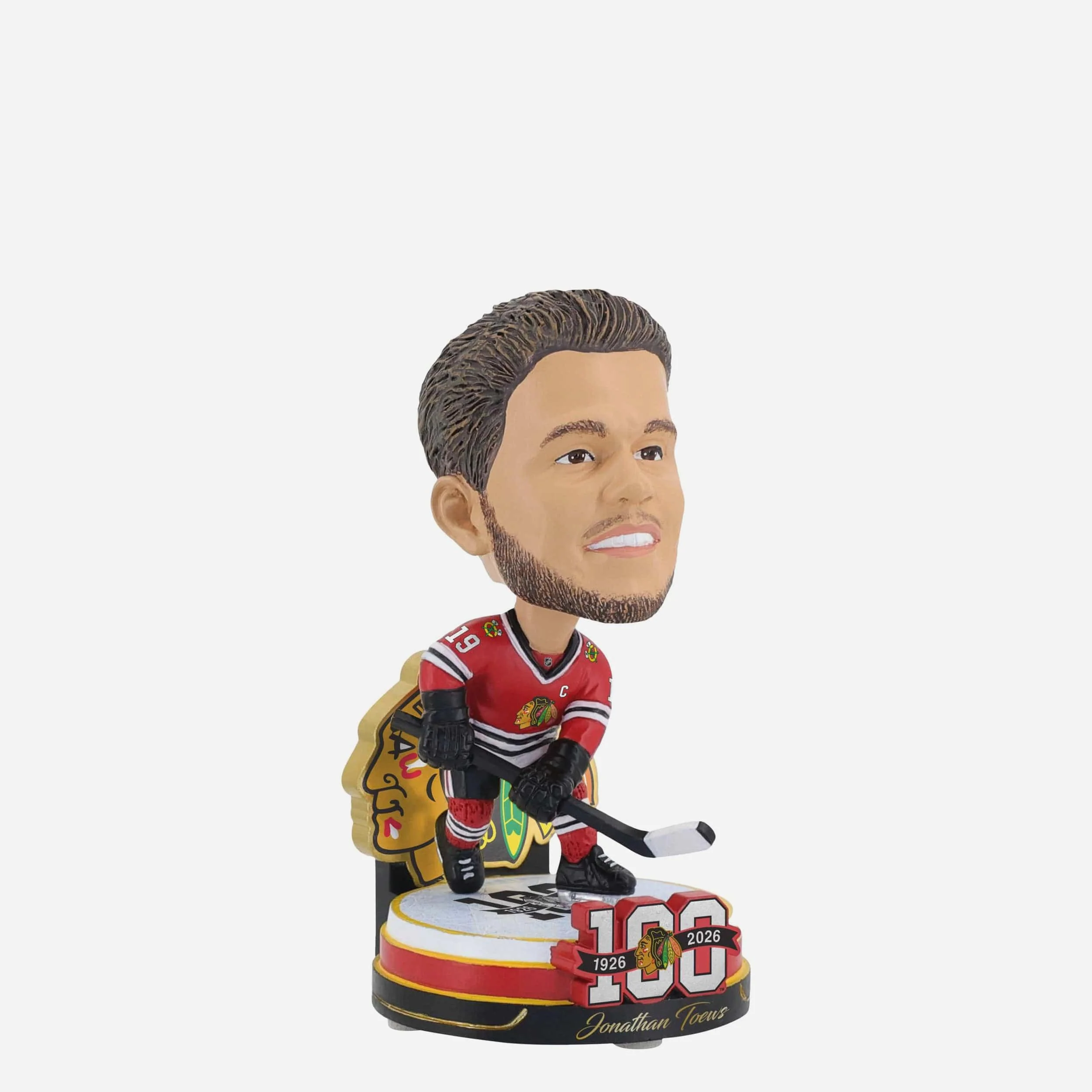 Jonathan Toews Chicago Blackhawks 100th Anniversary Mini Bighead Bobblehead - Image 4