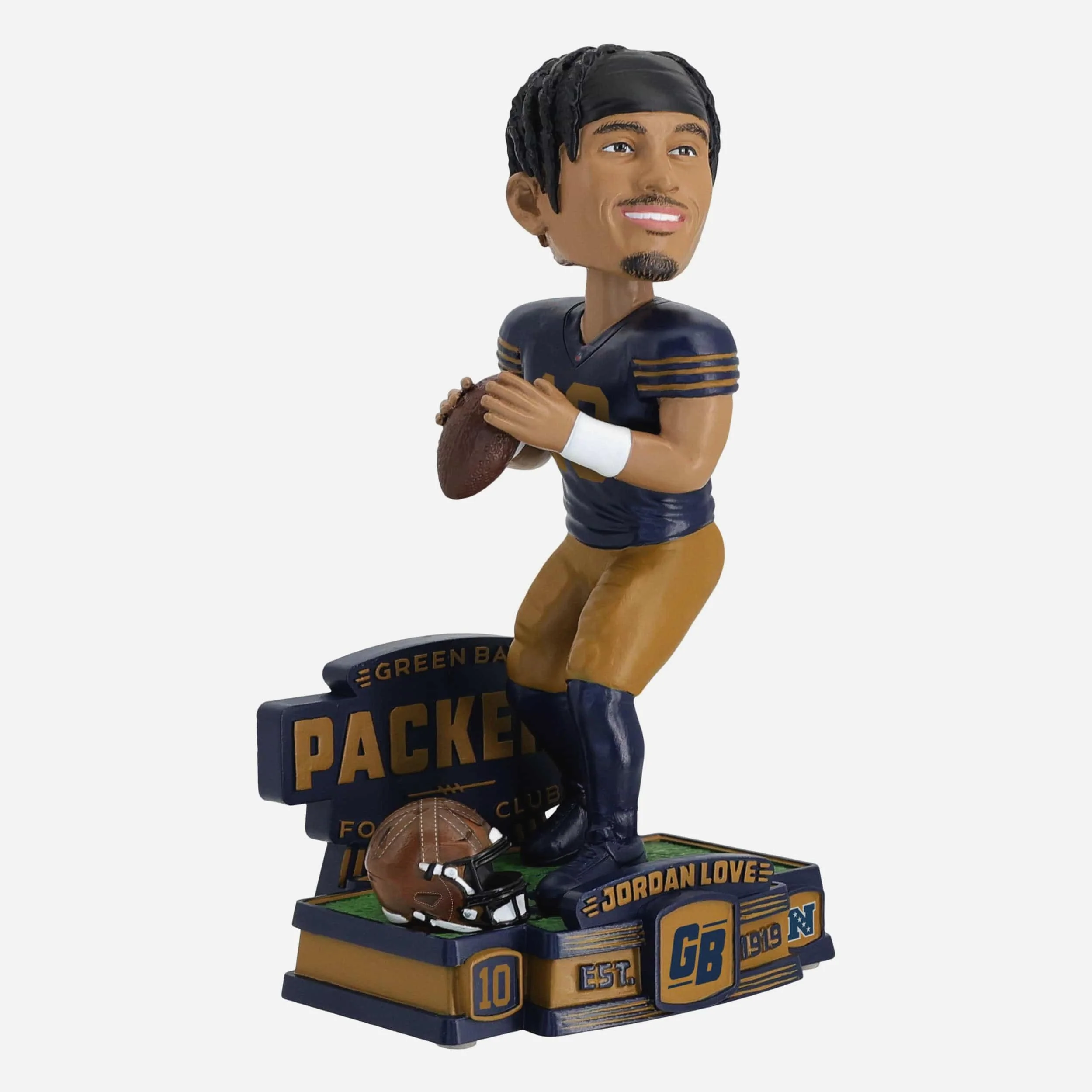 Jordan Love Green Bay Packers Alternate Uniform Bobblehead - Image 4