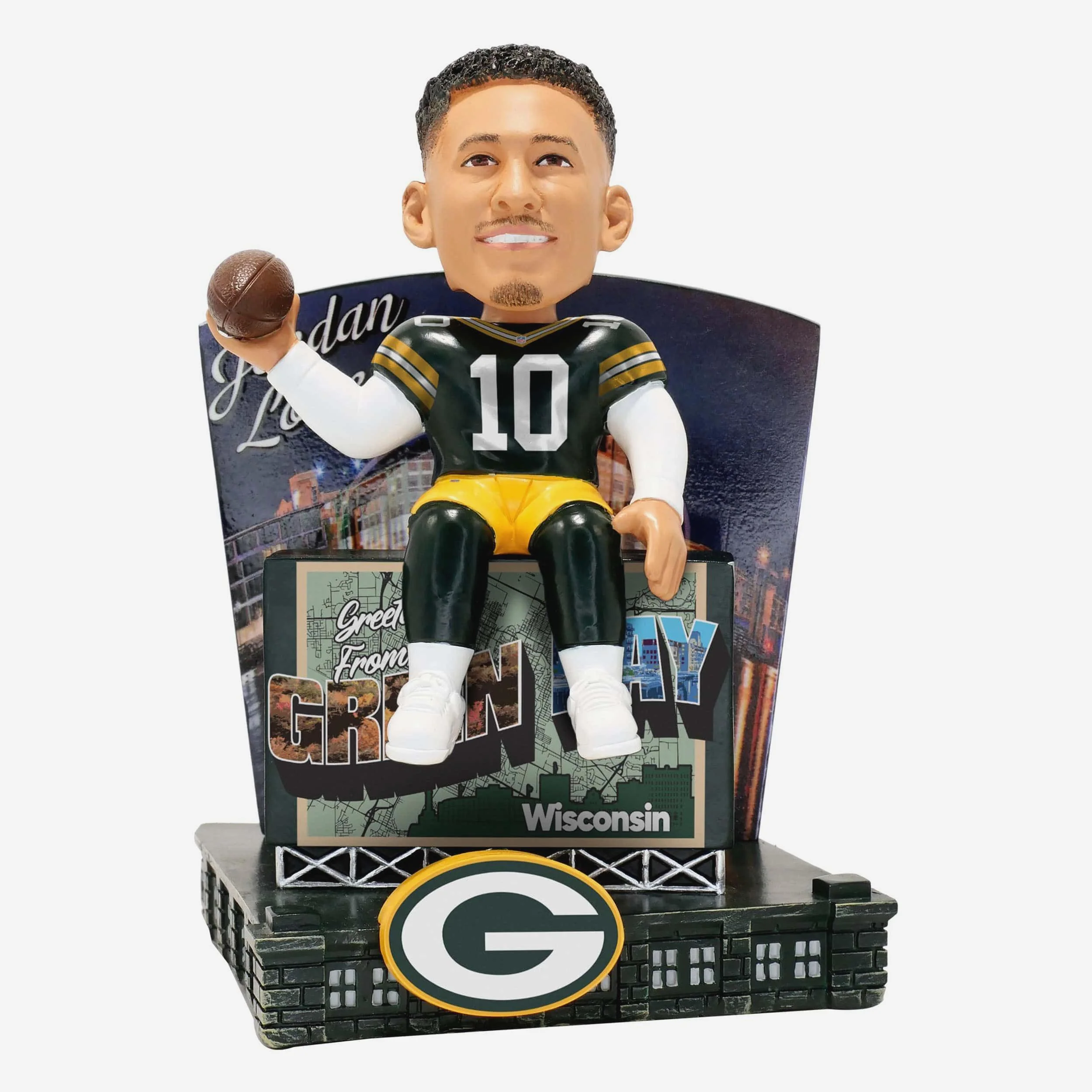 Jordan Love Green Bay Packers Greetings From Bobblehead