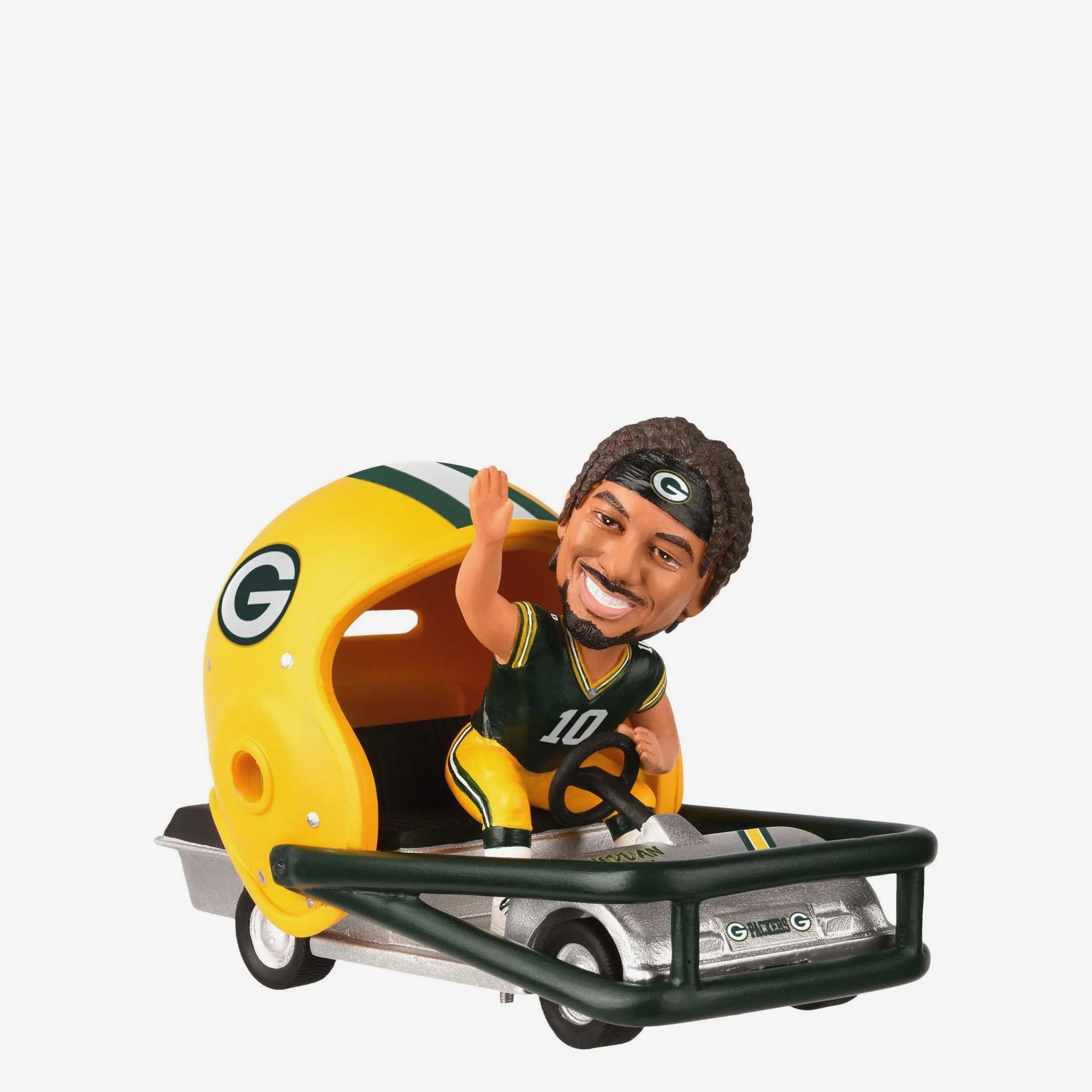 Jordan Love Green Bay Packers Helmet Cart Bobblehead
