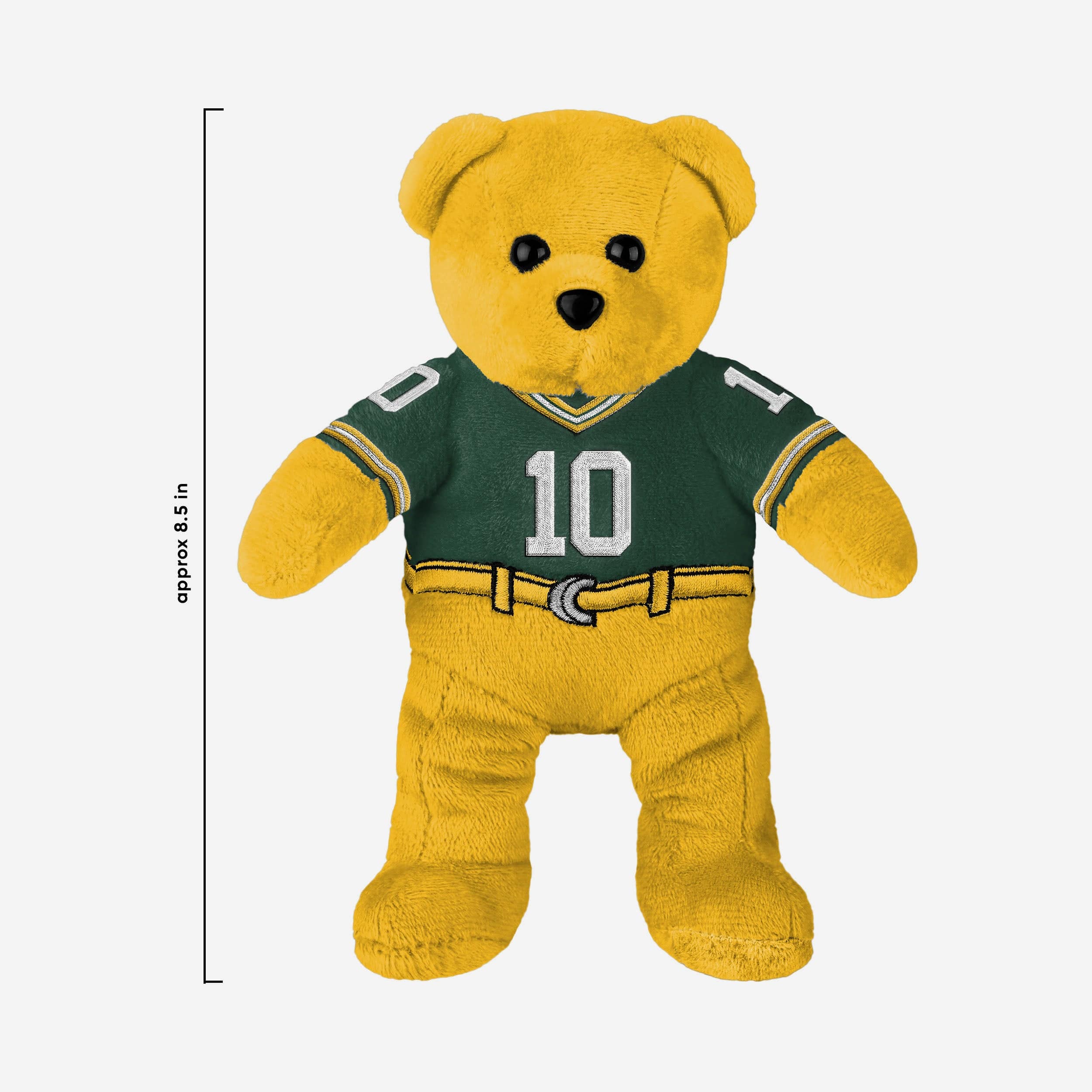 Jordan Love Green Bay Packers Team Beans Embroidered Player Bear - Image 3