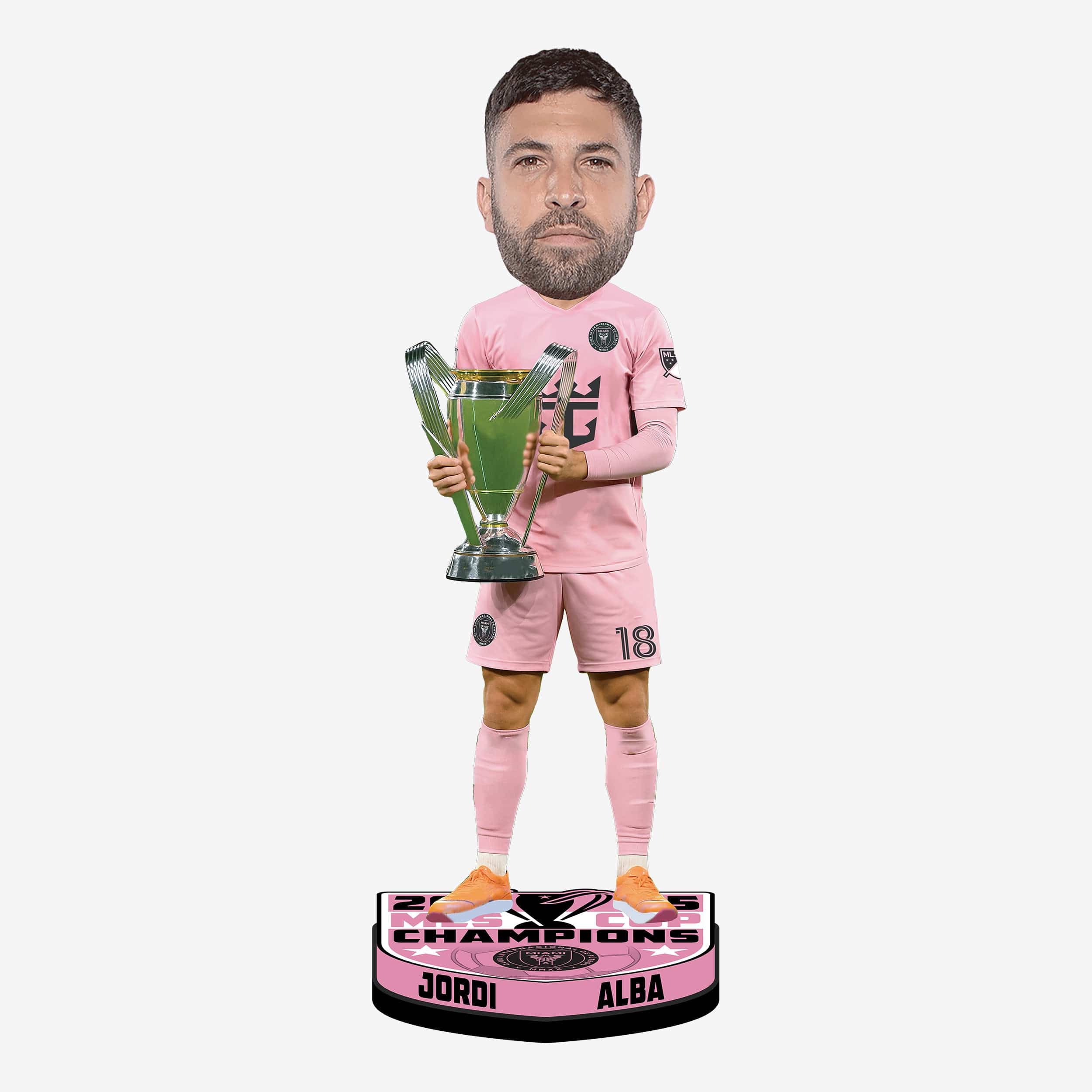 Jordi Alba Inter Miami CF 2025 MLS Champions Bobblehead