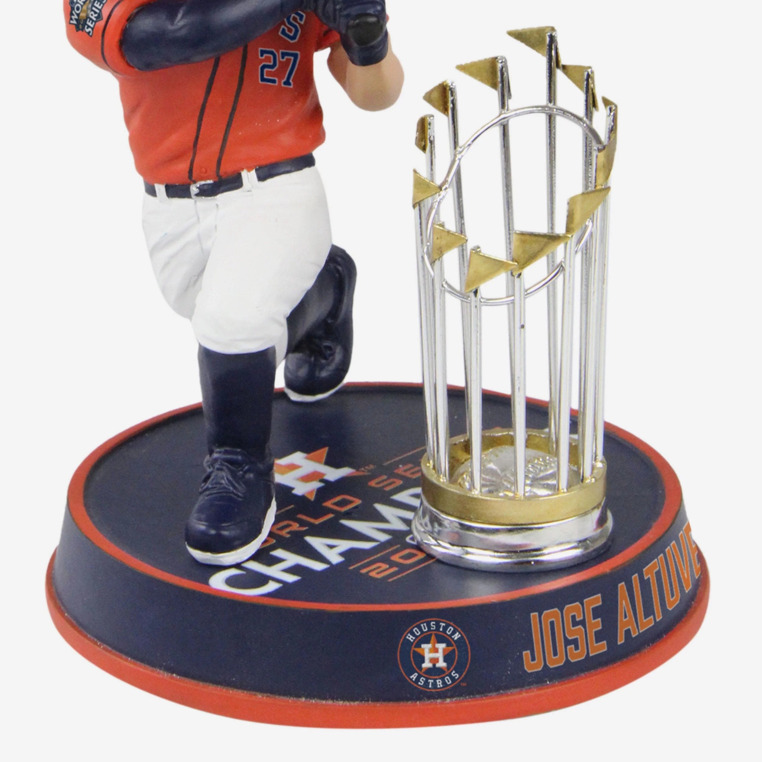 Jose Altuve Houston Astros 2022 World Series Champions Orange Jersey Bighead Bobblehead - Image 3