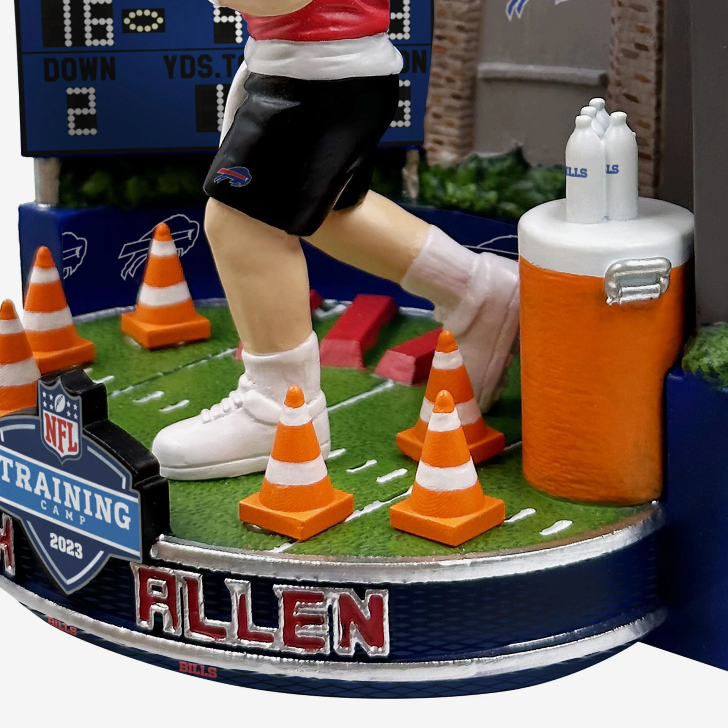 Josh Allen Buffalo Bills 2023 Training Camp Mini Bobblehead Scene - Image 3