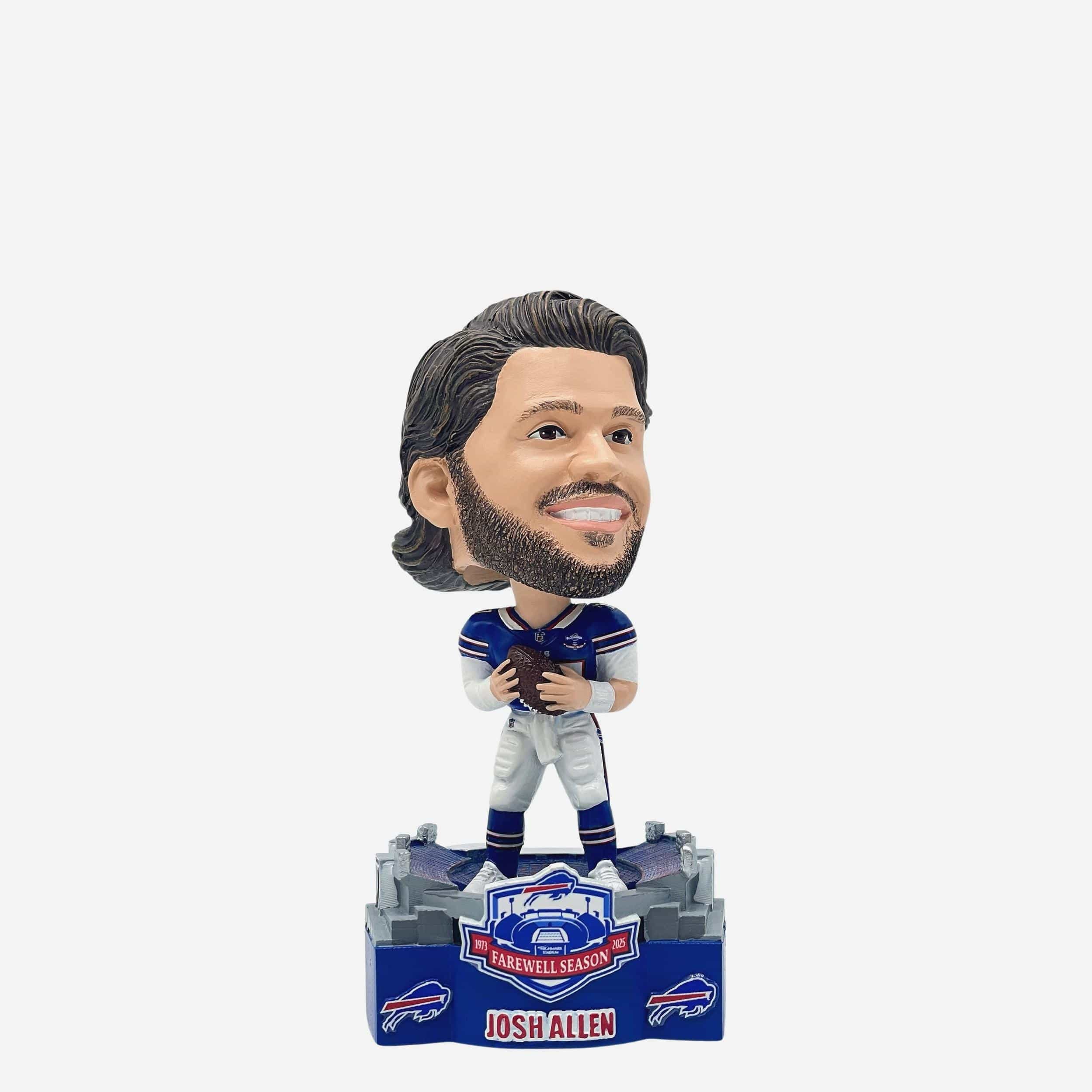 Josh Allen Buffalo Bills 2025 Highmark Stadium Farewell Season Mini Bighead Bobblehead