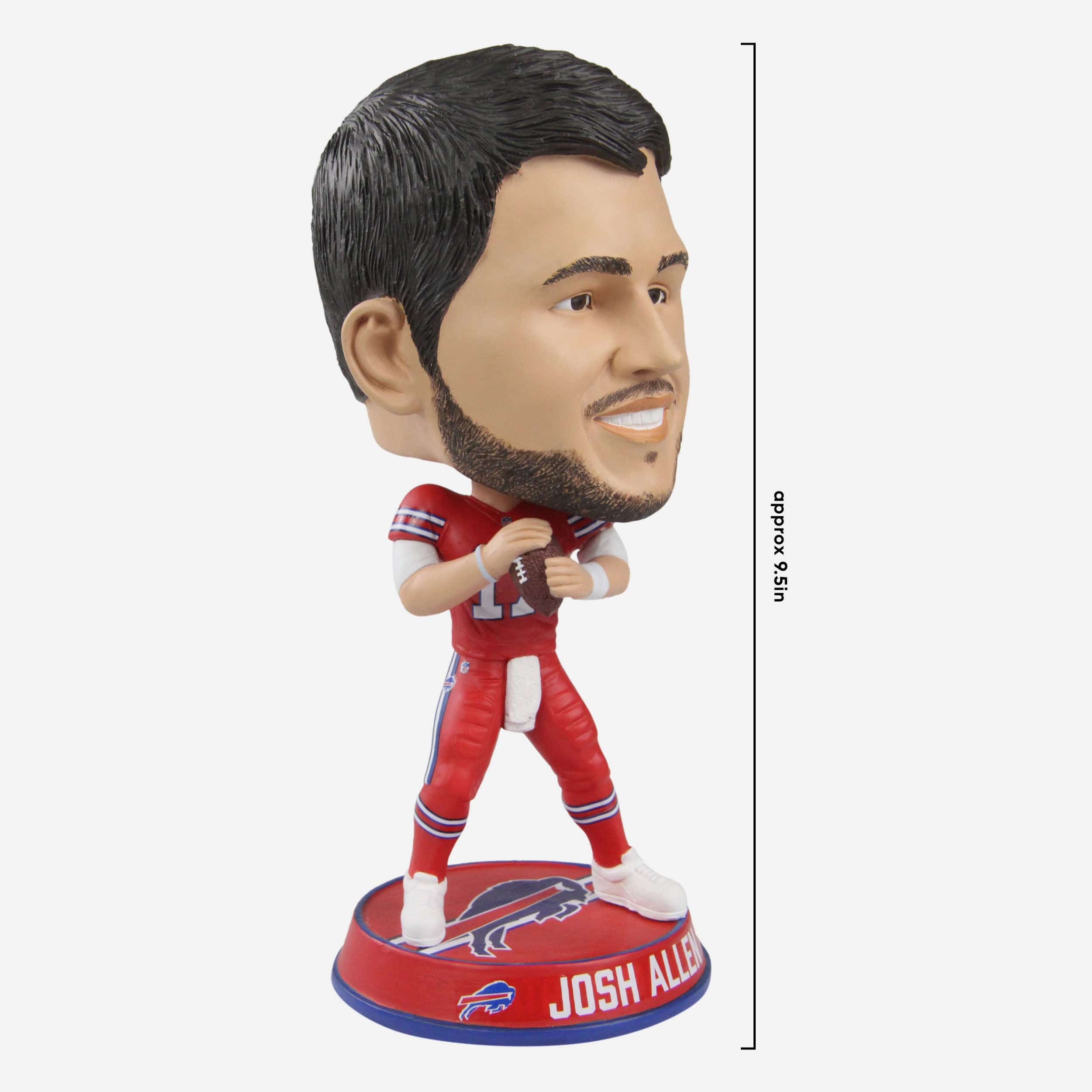 Josh Allen Buffalo Bills Action Pose Color Rush Variant Bighead Bobblehead - Image 4