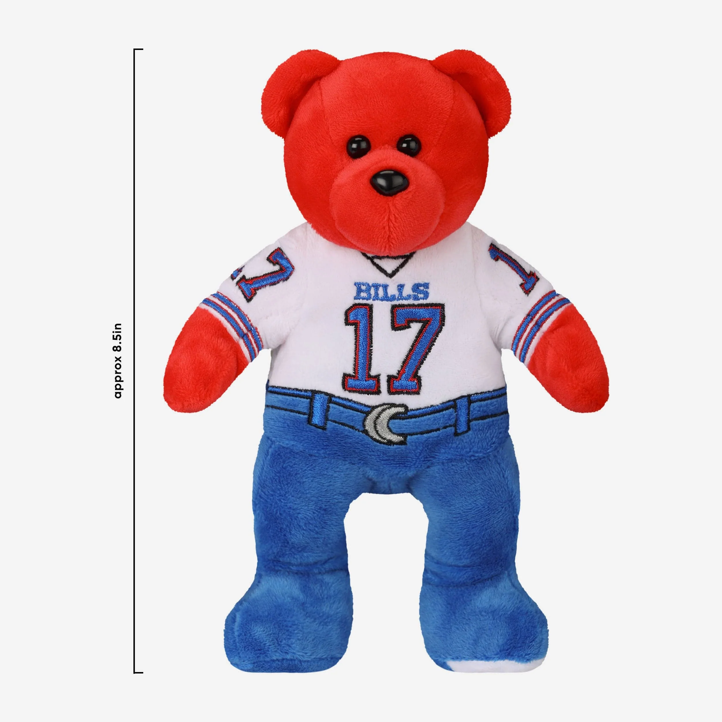 Josh Allen Buffalo Bills Away Uniform Team Beans Embroidered Player Bear - Image 3