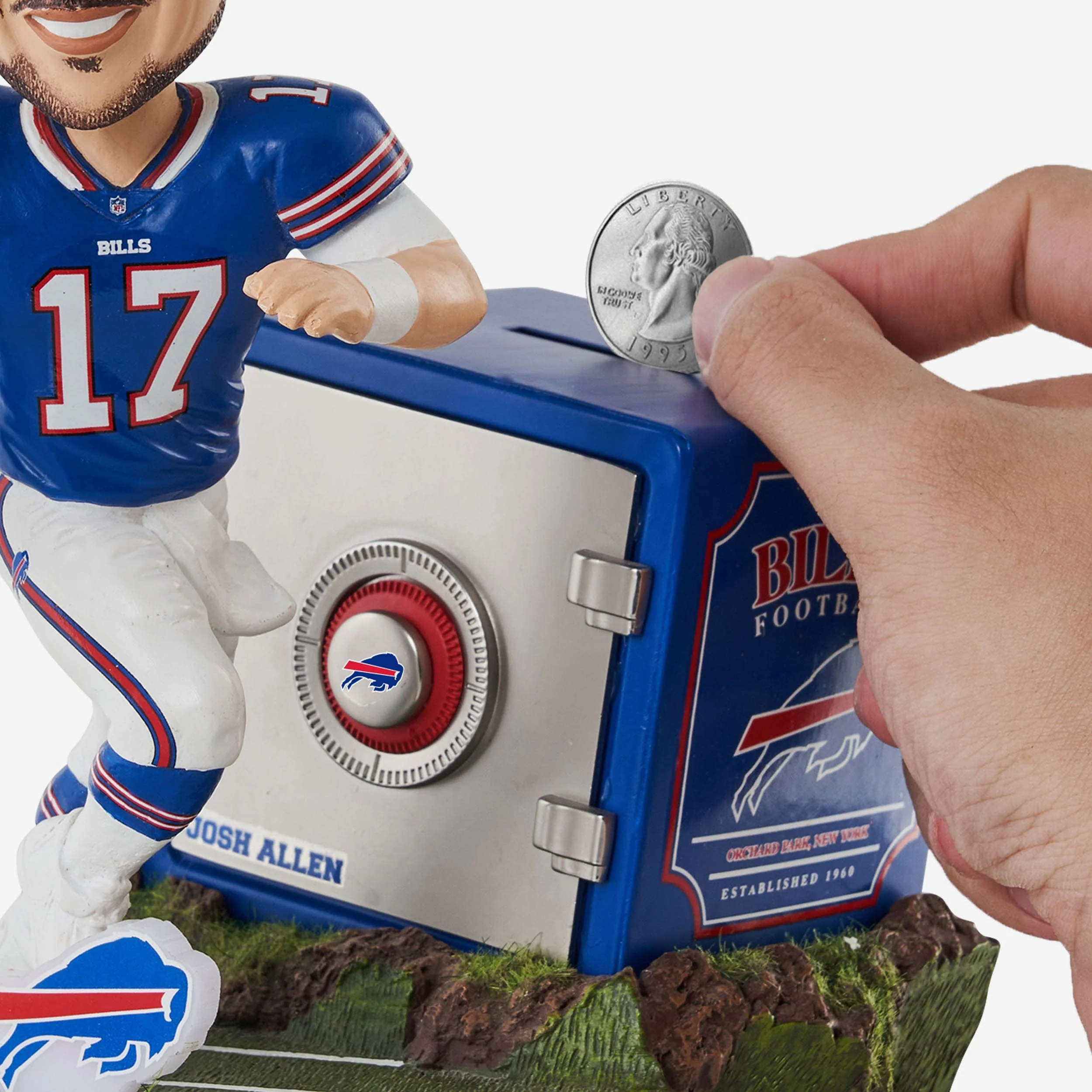Josh Allen Buffalo Bills Bank Bobblehead - Image 3