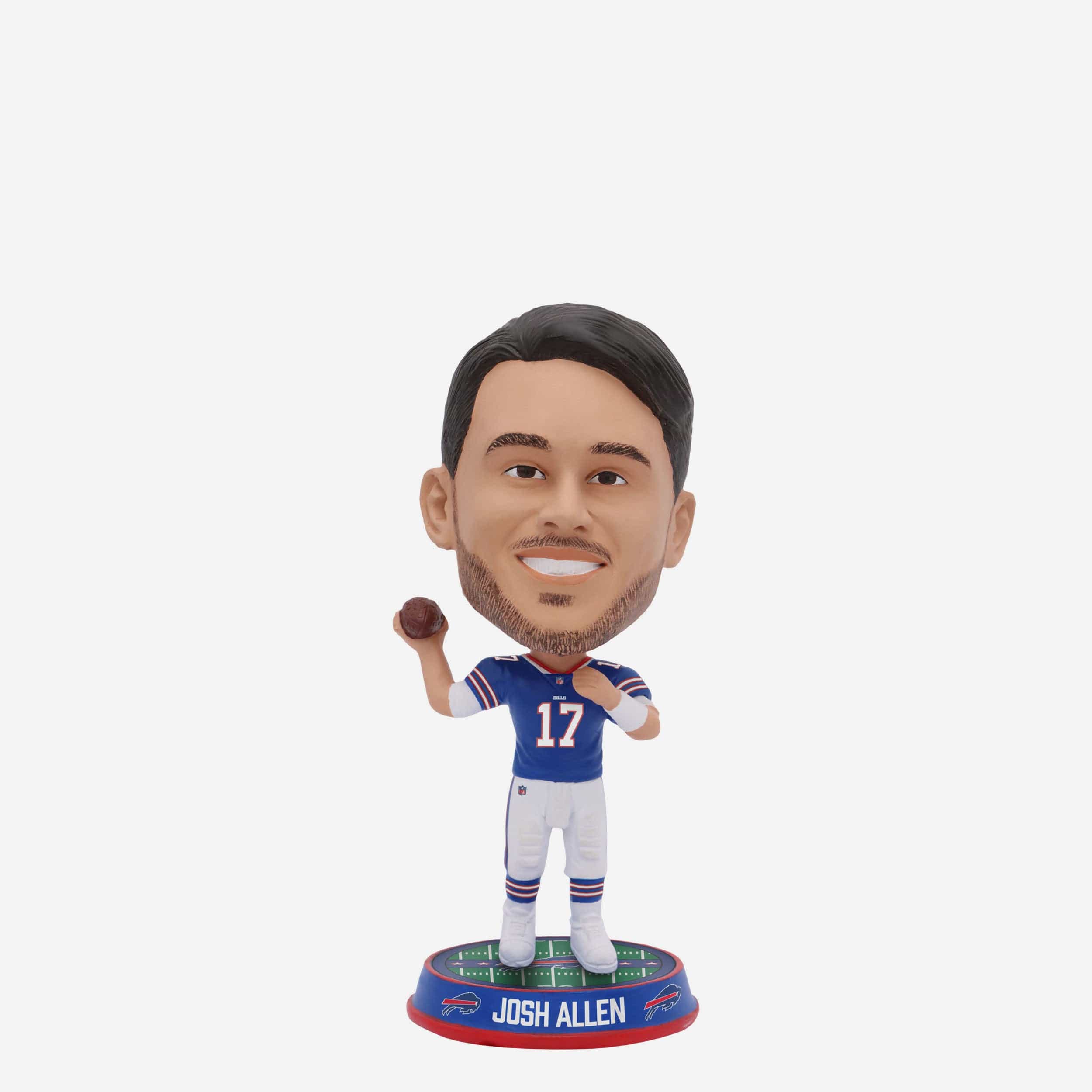 Josh Allen Buffalo Bills Field Stripe Mini Bighead Bobblehead