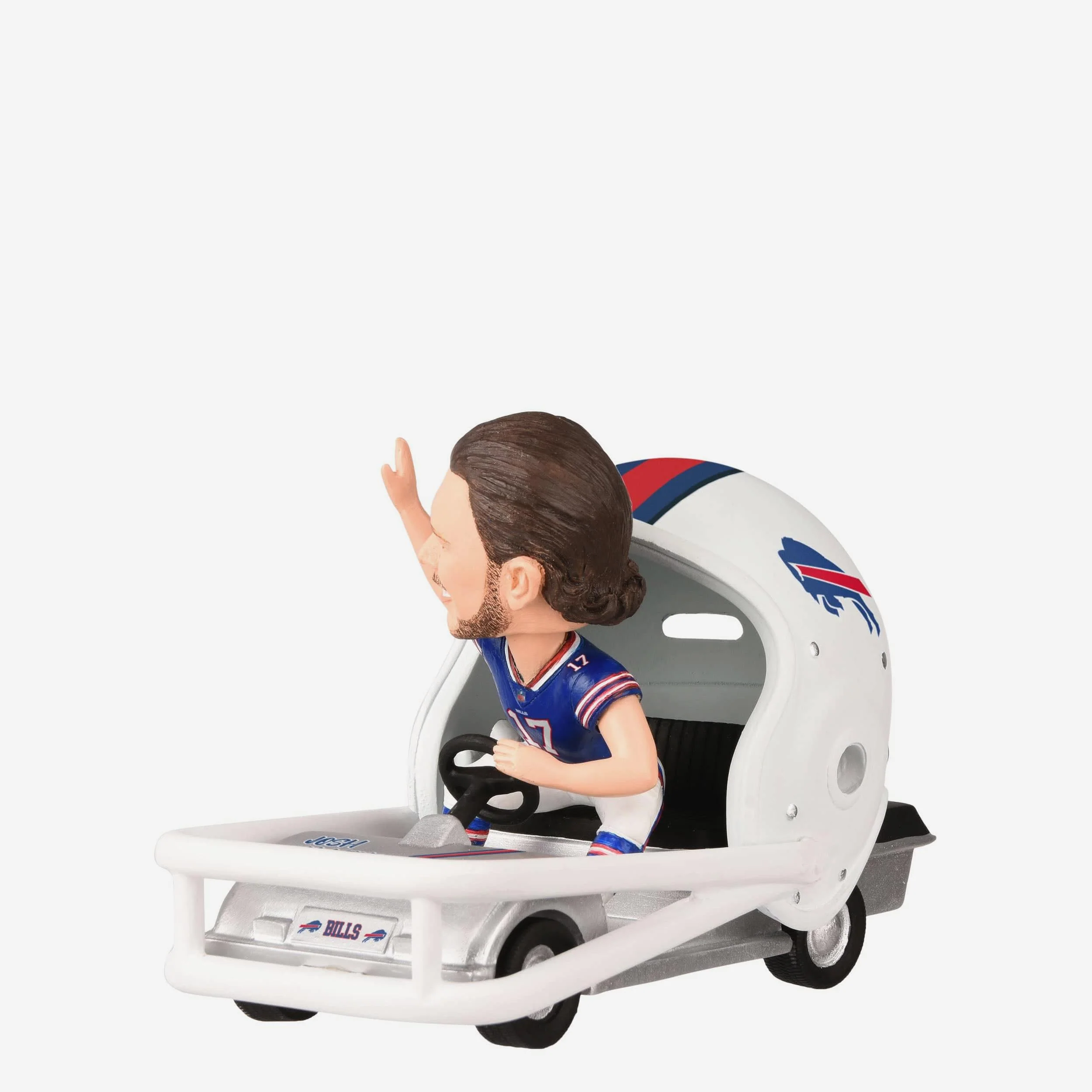 Josh Allen Buffalo Bills Helmet Cart Bobblehead - Image 4