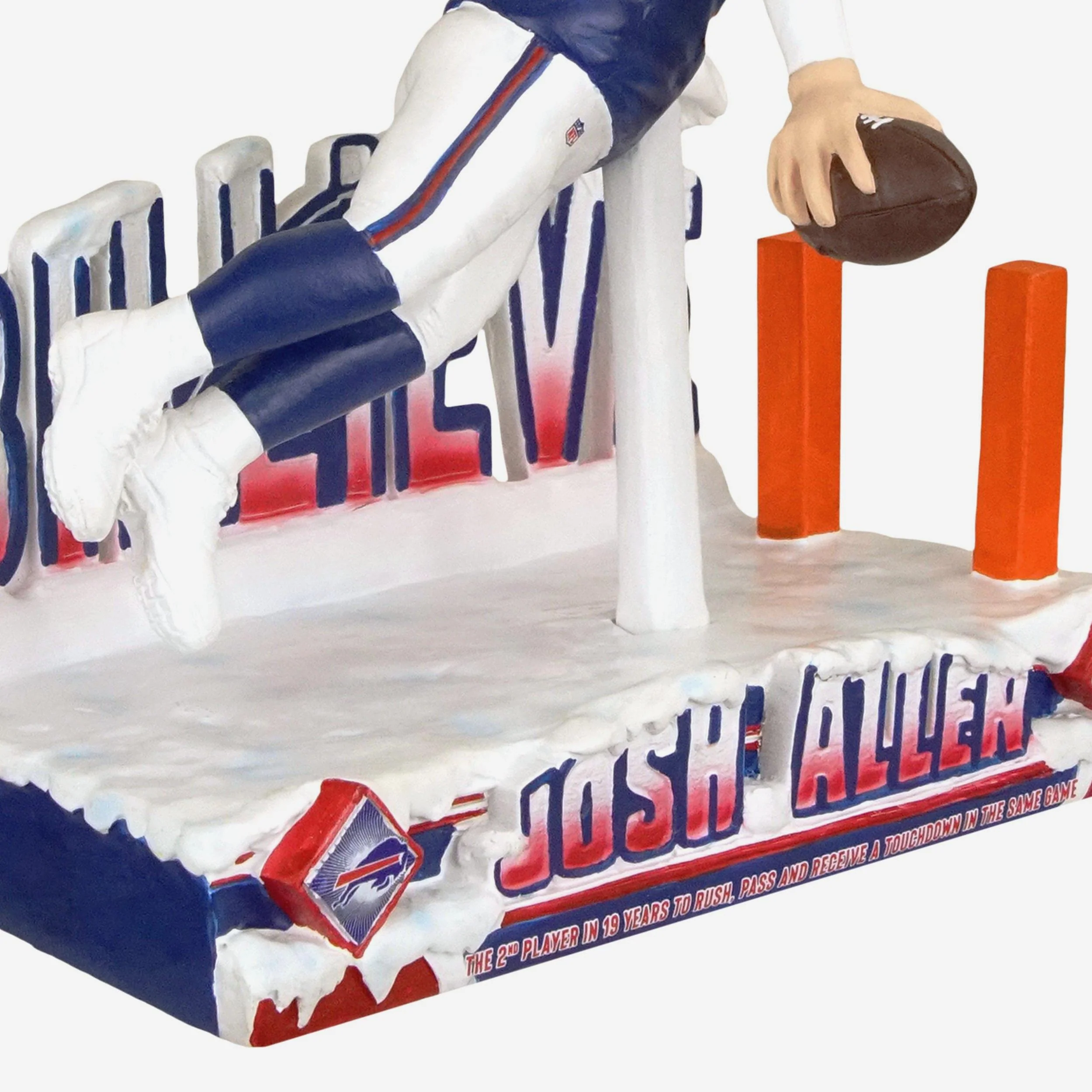 Josh Allen Buffalo Bills Rushing & Receiving & Throwing Touchdown Milestone Bobblehead - Image 3