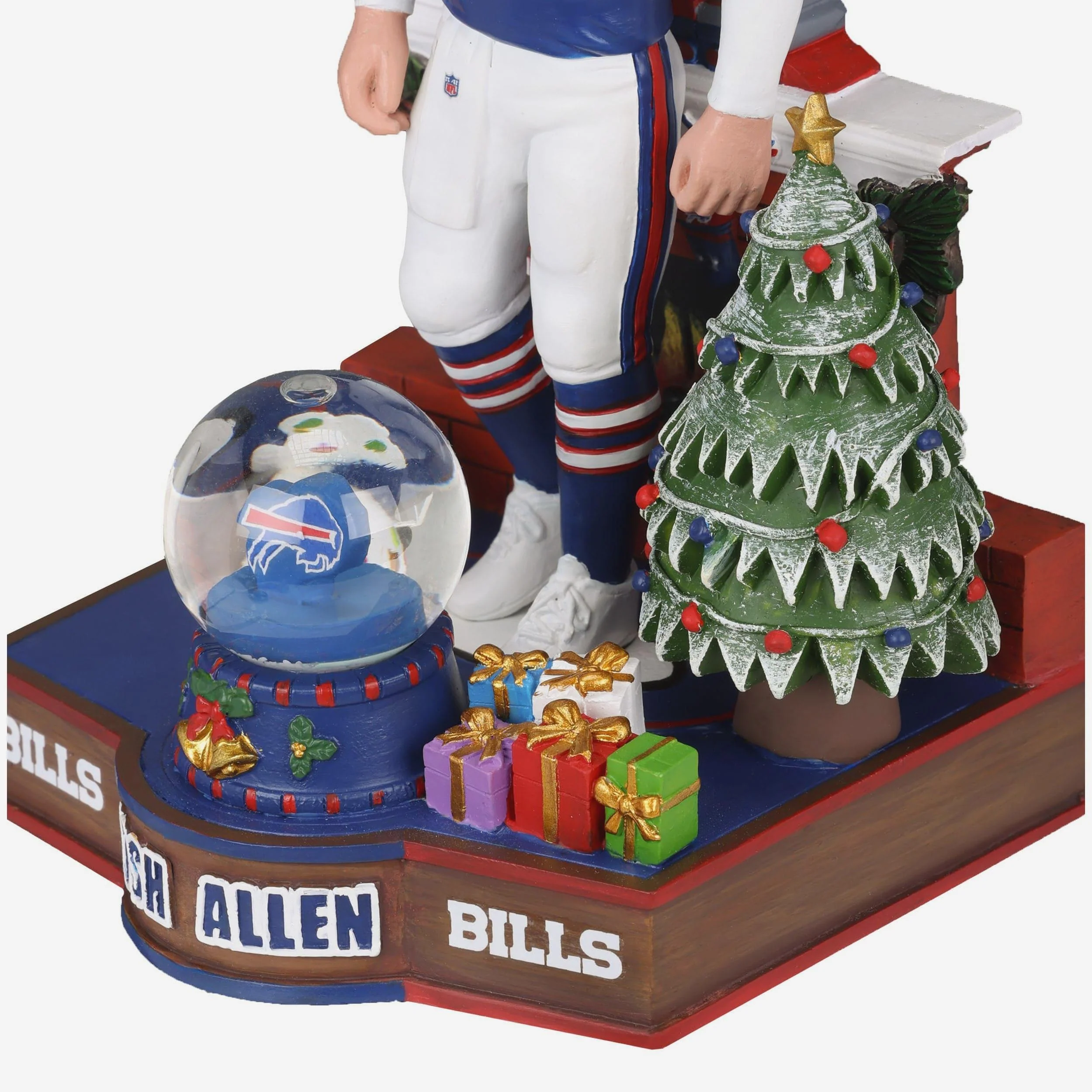 Josh Allen Buffalo Bills Snow Globe Bobblehead - Image 3