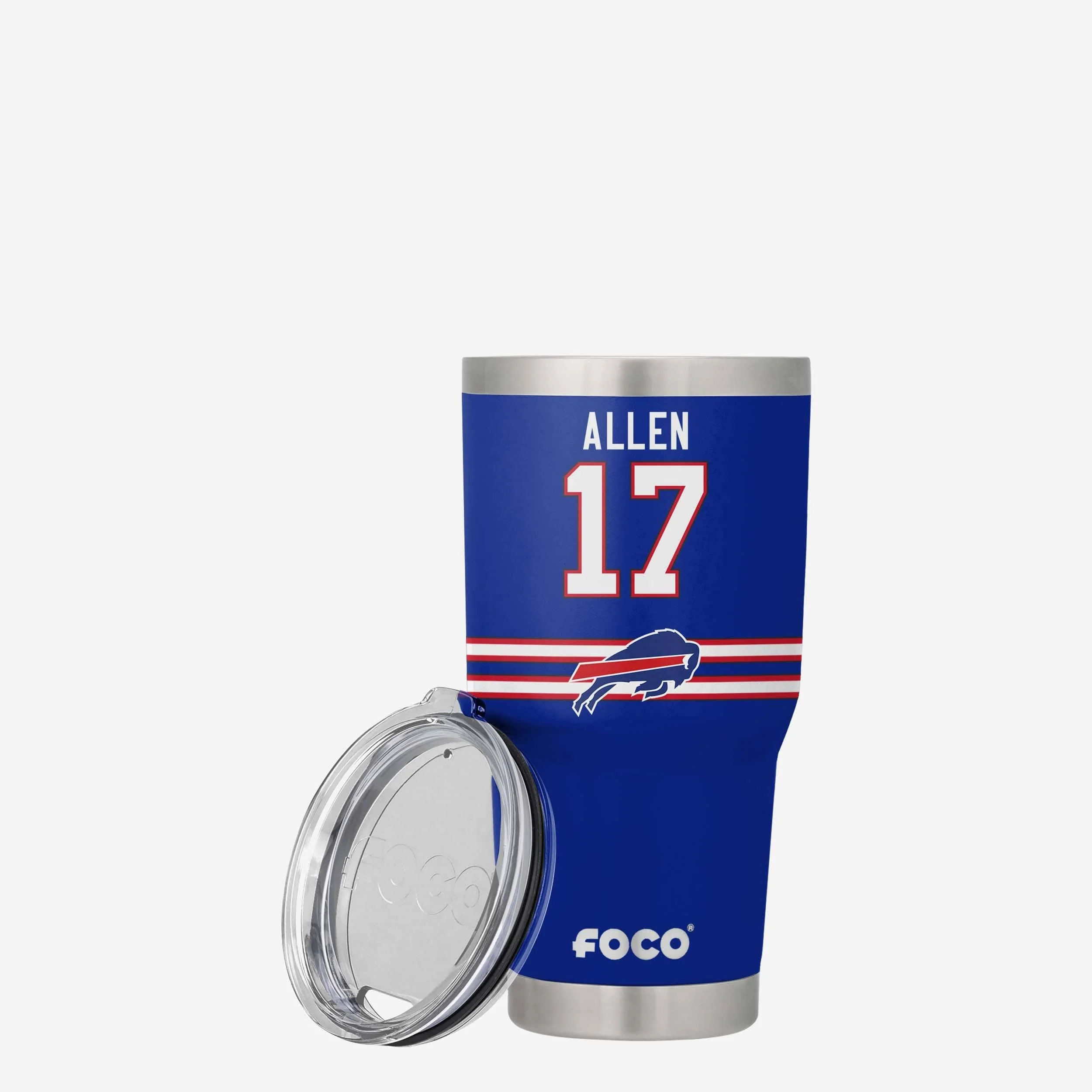 Josh Allen Buffalo Bills Team Logo 30 oz Player Tumbler - Image 3