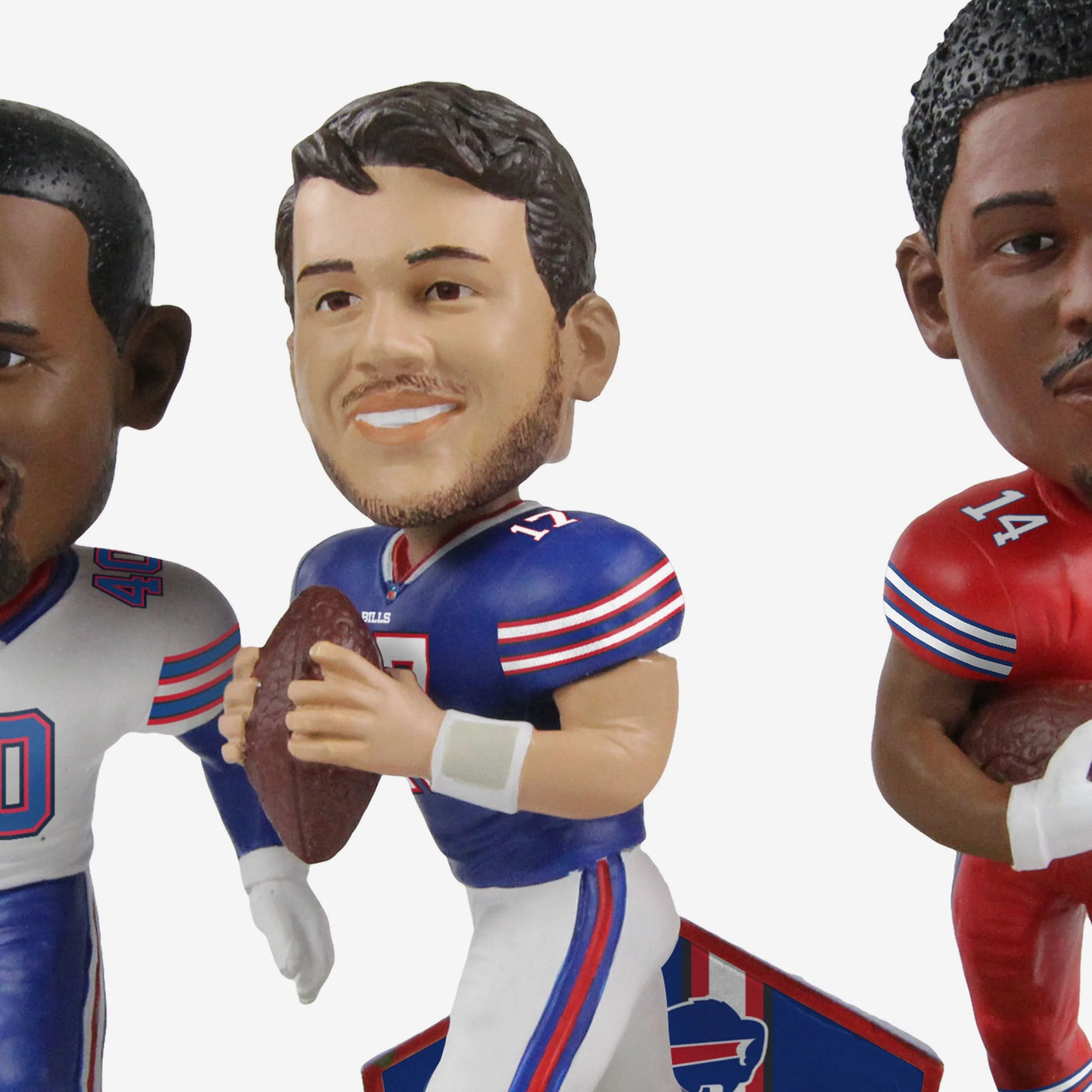 Josh Allen & Von Miller & Stefon Diggs Buffalo Bills Triple Bobblehead - Image 2