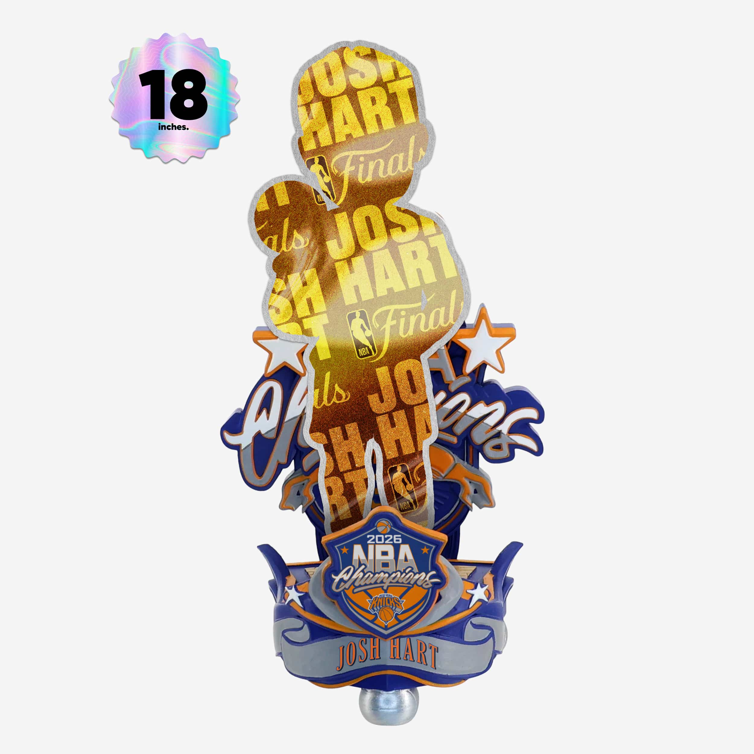 Josh Hart New York Knicks 2026 NBA Champions Celebration 18 in Bobblehead