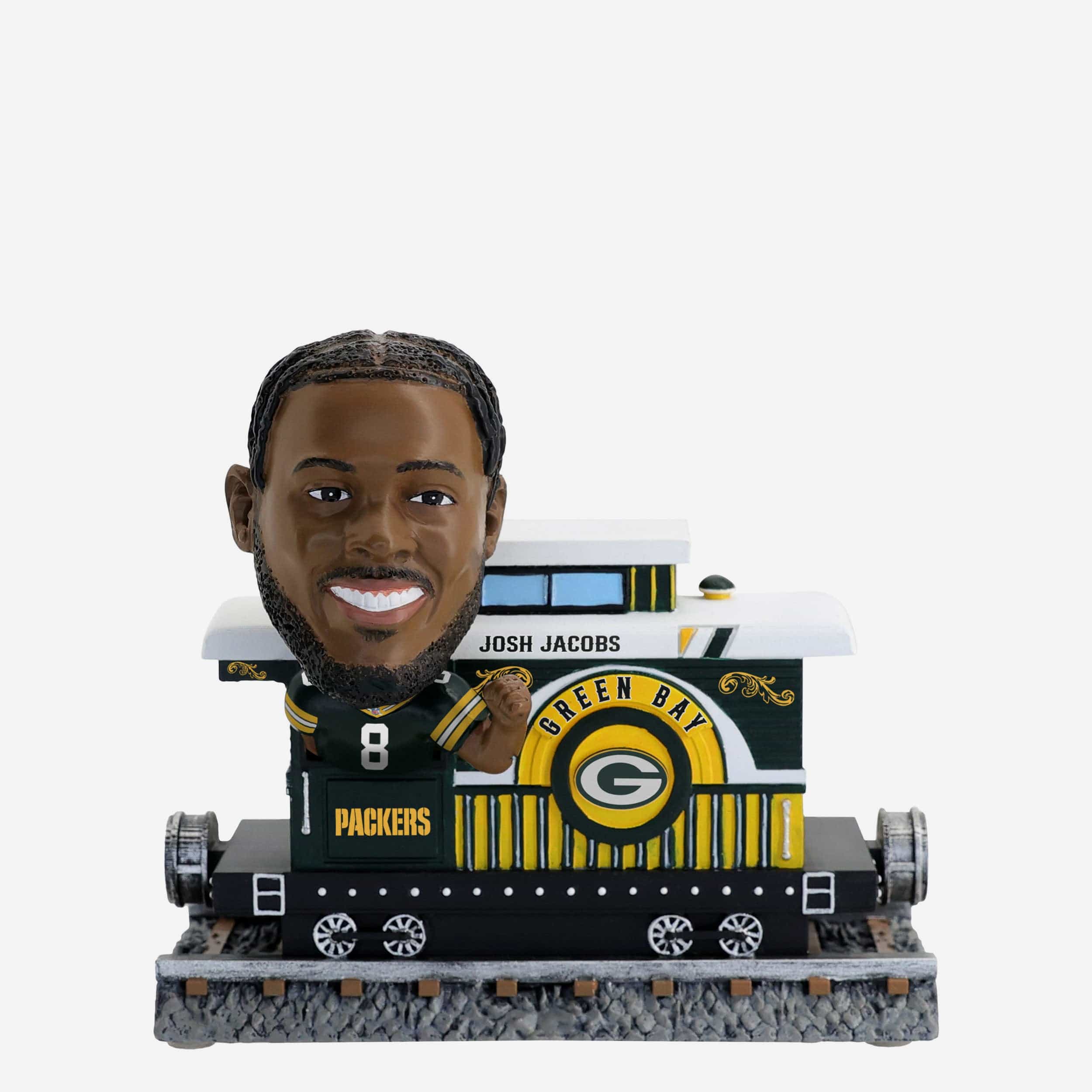 Josh Jacobs Green Bay Packers Express Train Bobblehead