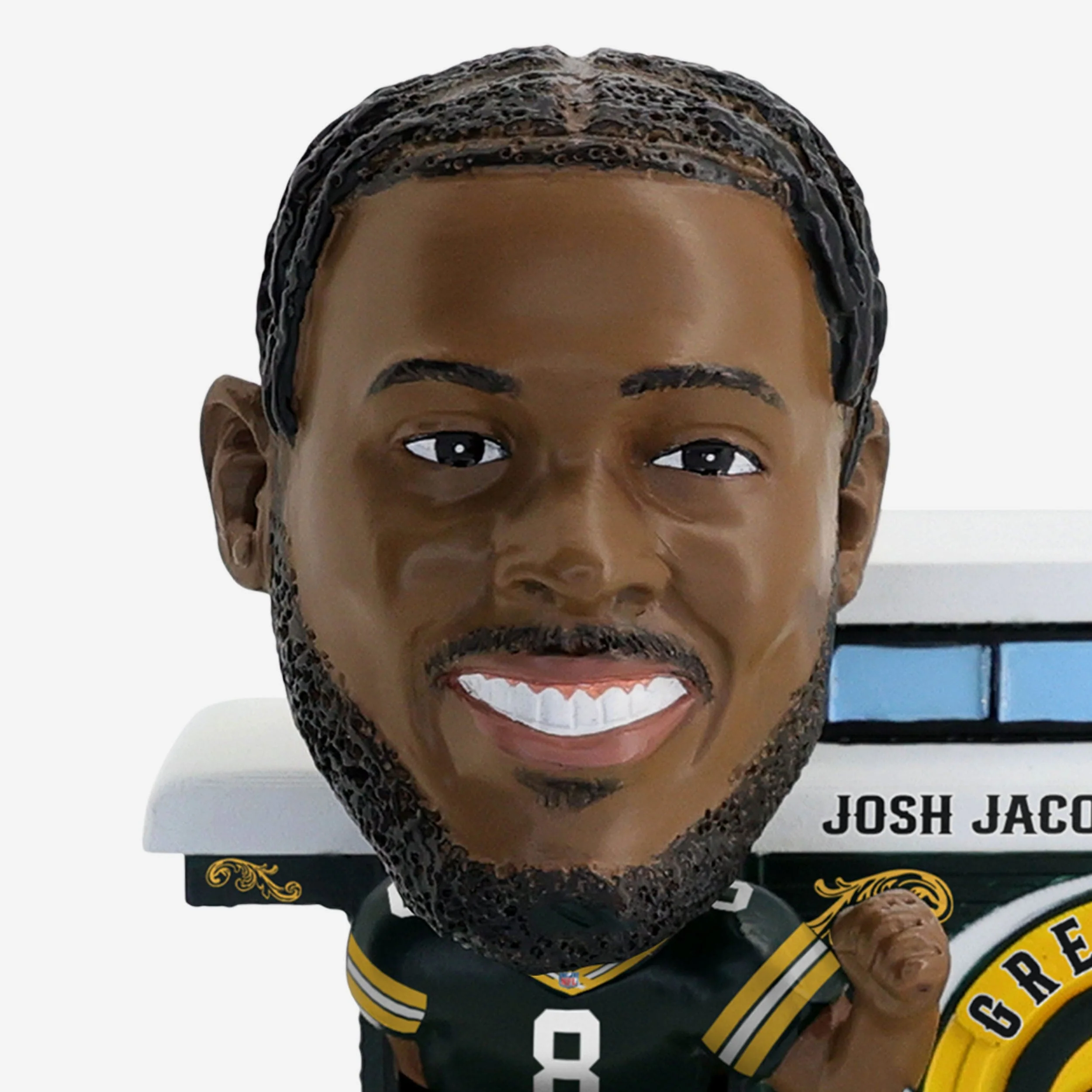 Josh Jacobs Green Bay Packers Express Train Bobblehead - Image 2