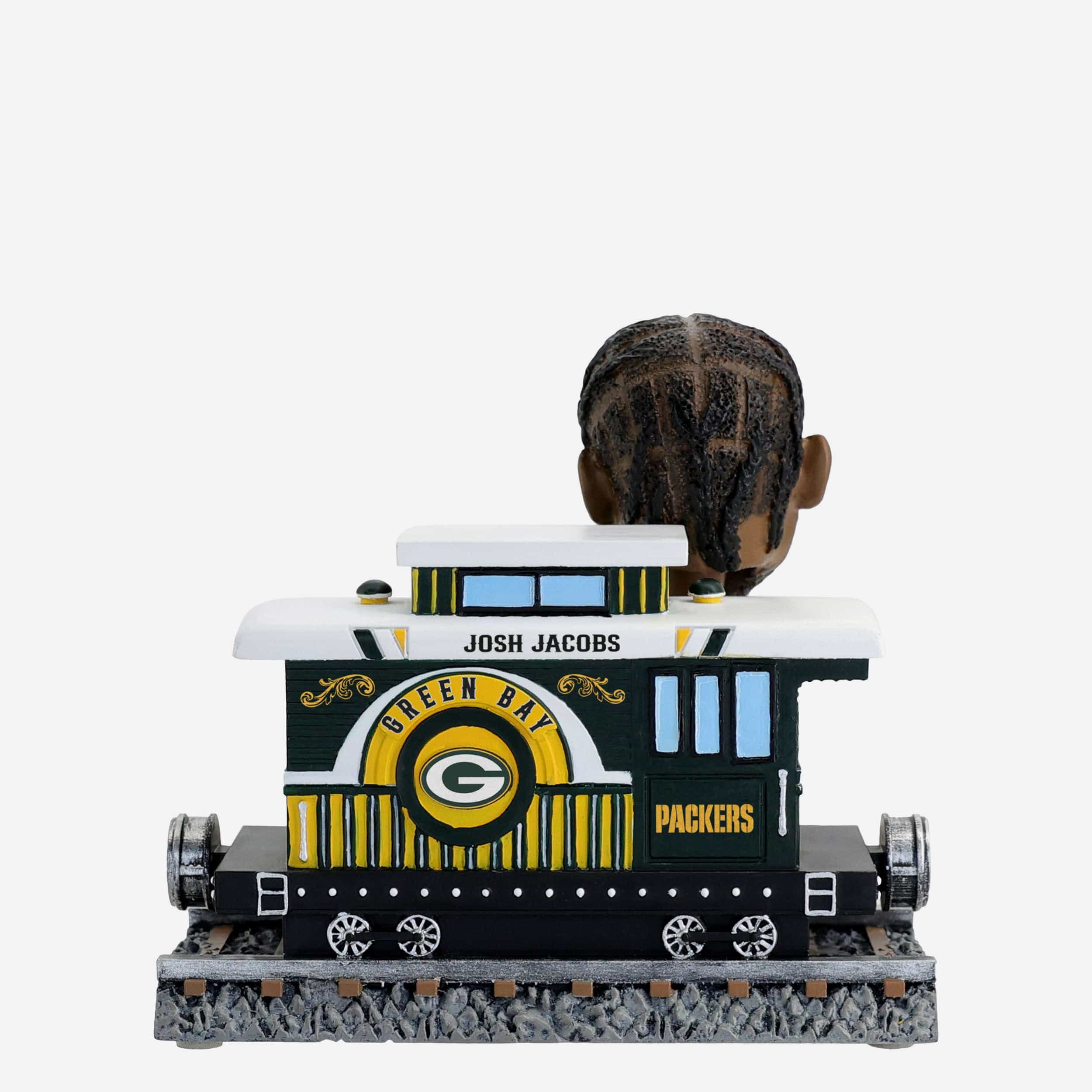 Josh Jacobs Green Bay Packers Express Train Bobblehead - Image 5