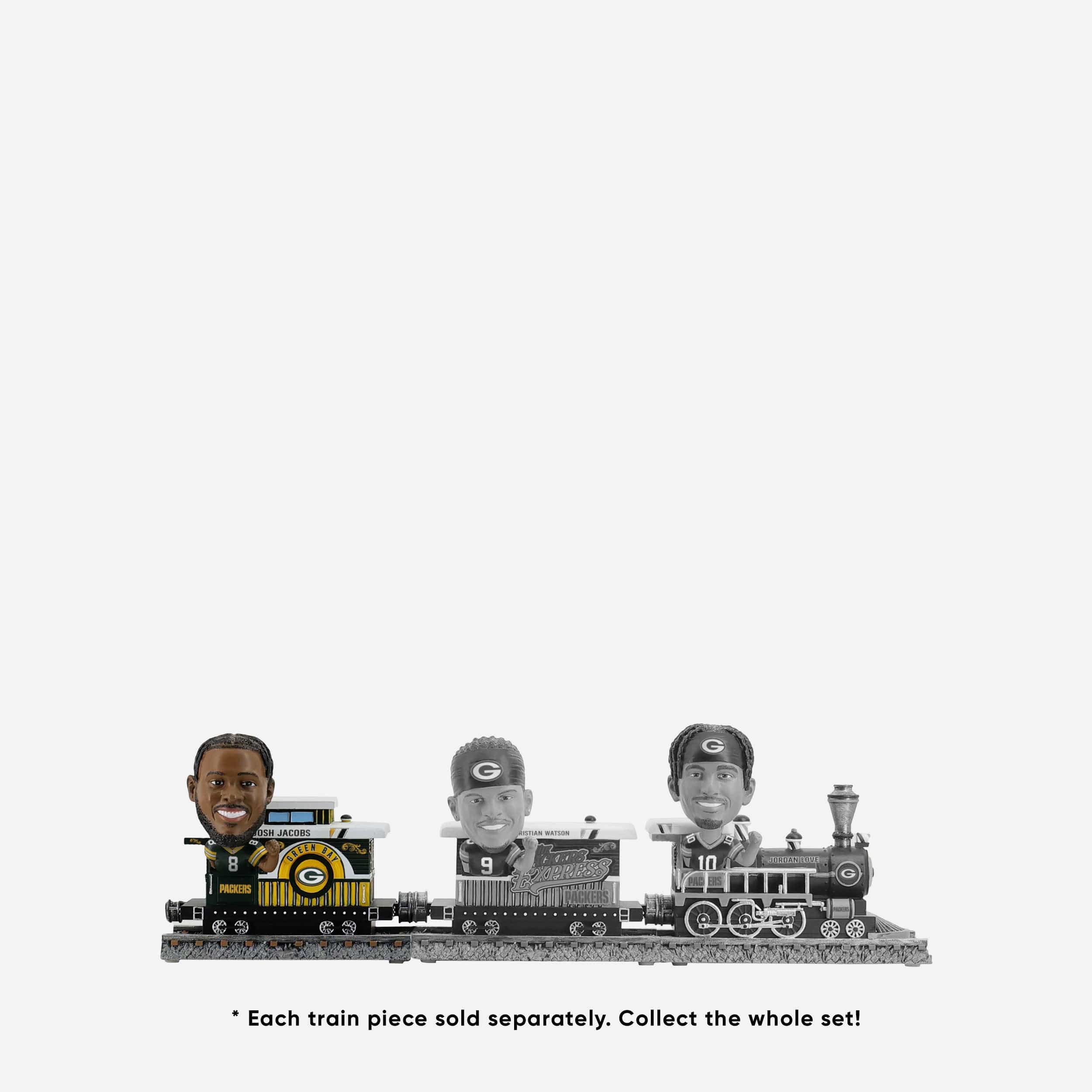 Josh Jacobs Green Bay Packers Express Train Bobblehead - Image 6