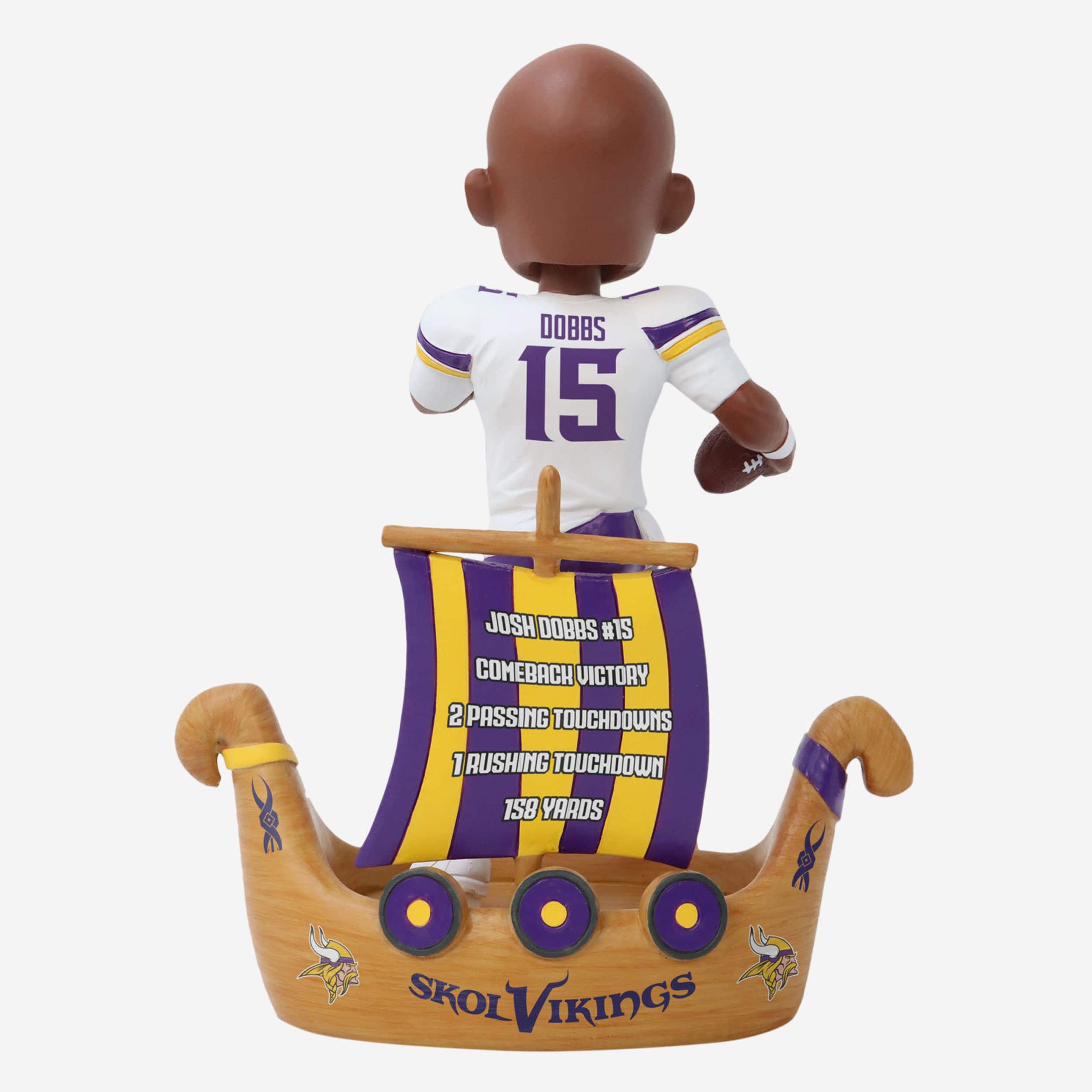 Joshua Dobbs Minnesota Vikings Gamebreaker Bobblehead - Image 5