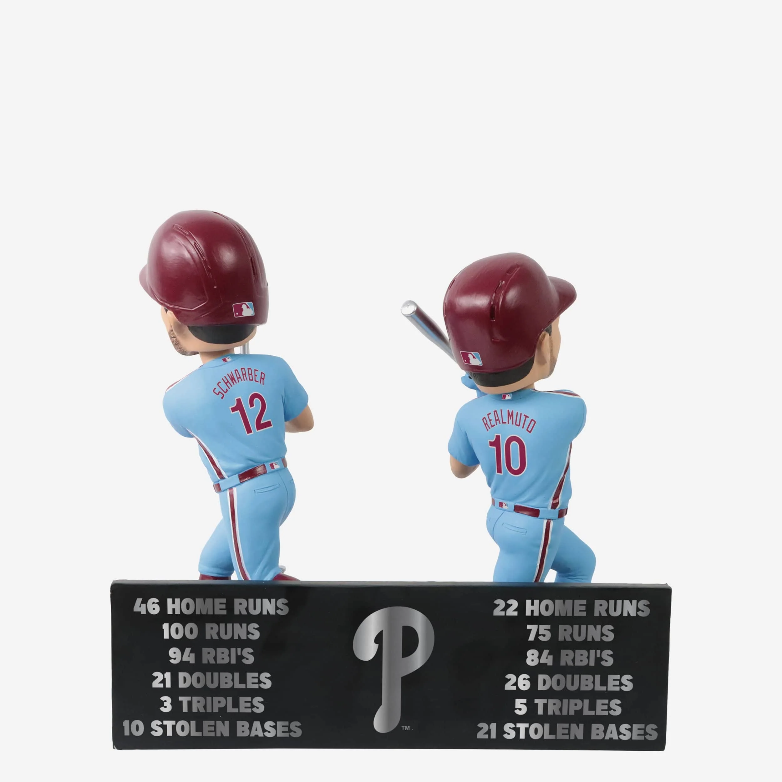 JT Realmuto & Kyle Schwarber Philadelphia Phillies 2022 Silver Slugger Dual Bobblehead - Image 6