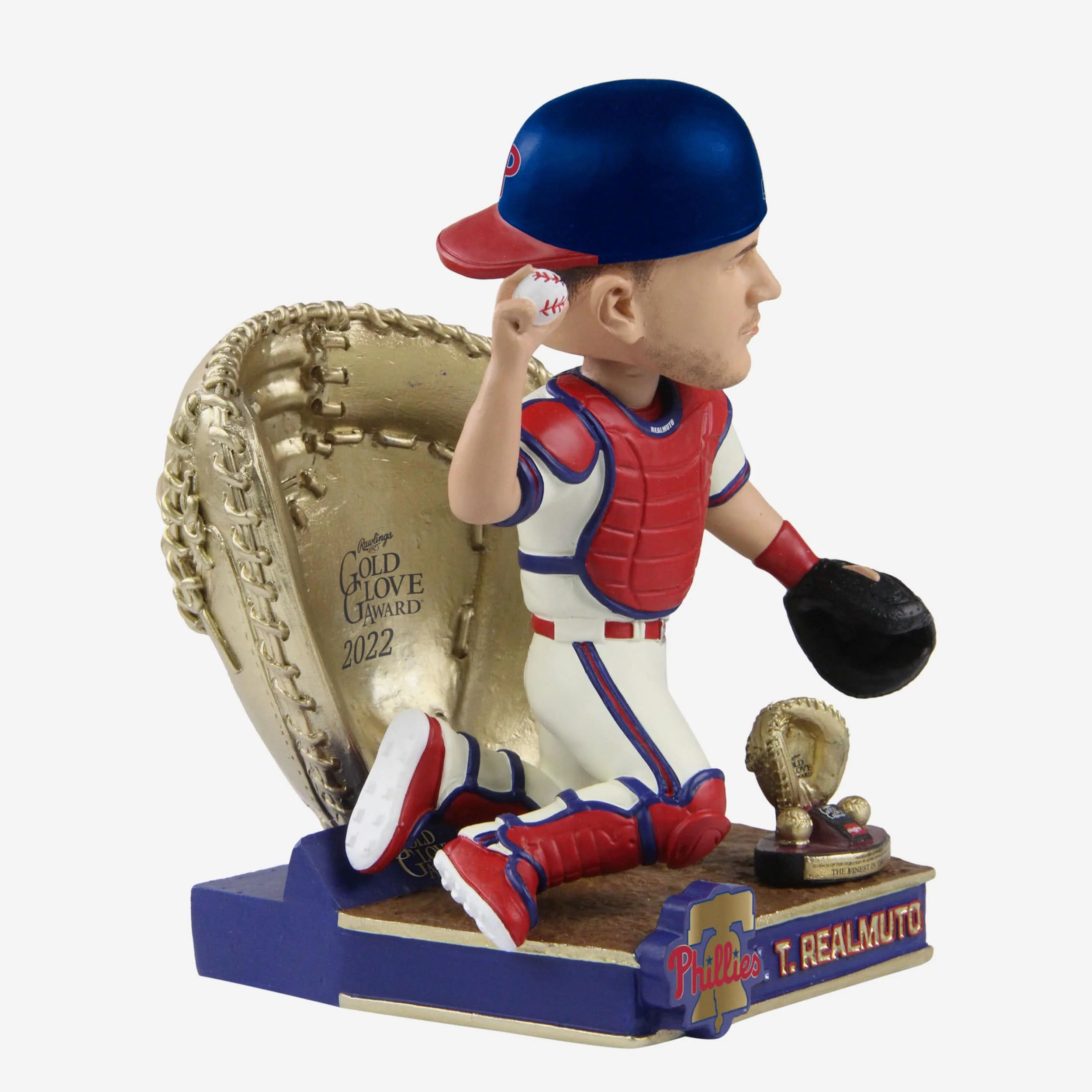 JT Realmuto Philadelphia Phillies 2022 Gold Glove Bobblehead - Image 4