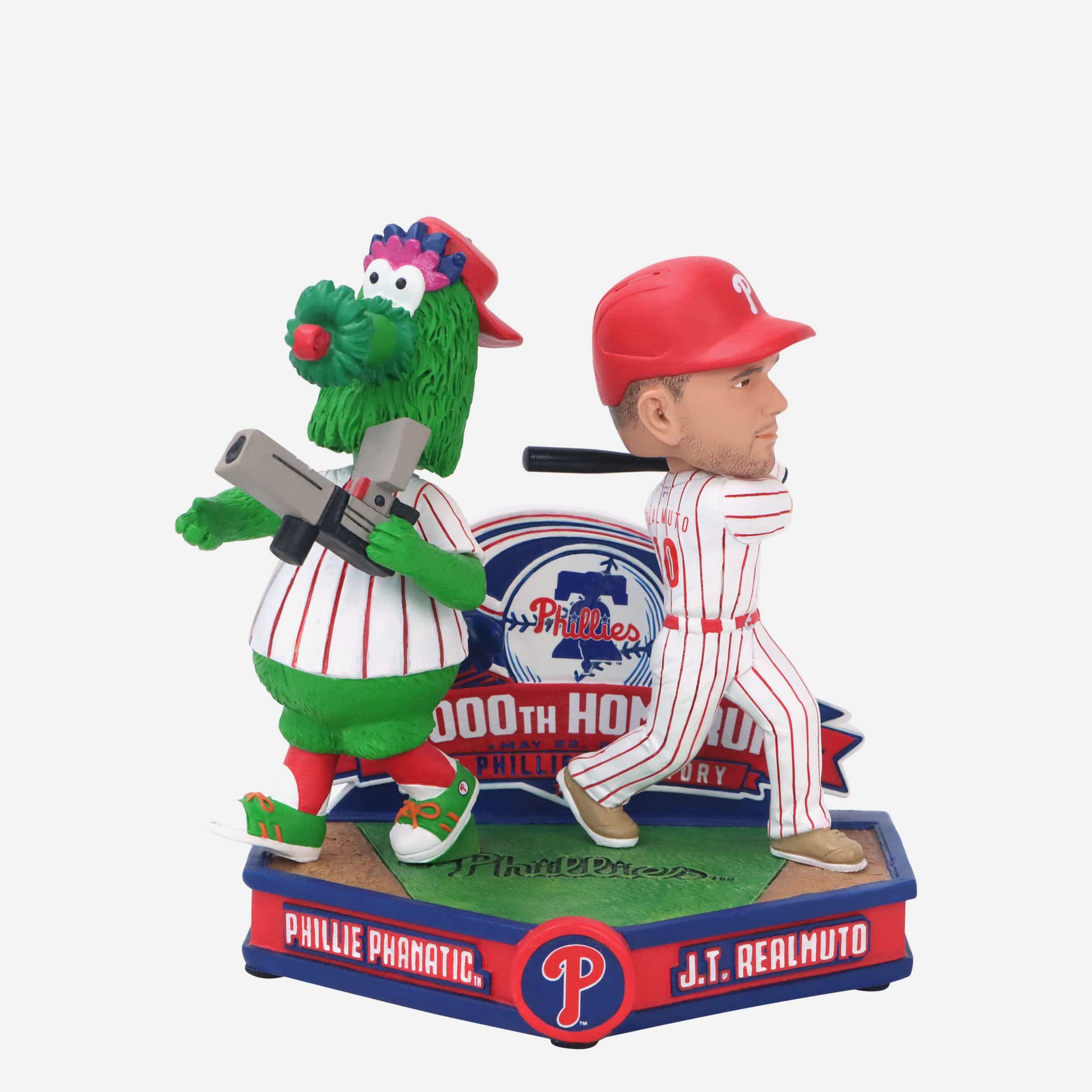 JT Realmuto & The Phillie Phanatic Philadelphia Phillies 14,000th Homerun in Franchise History Dual Bobblehead